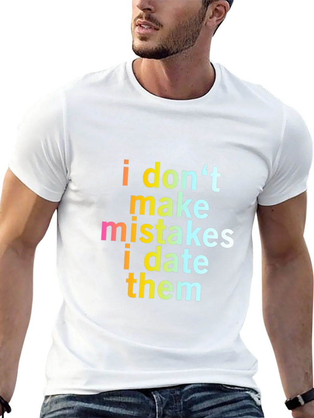 Funny Sarcastic I Dont Make Mistakes Mens Black T-Shirt
