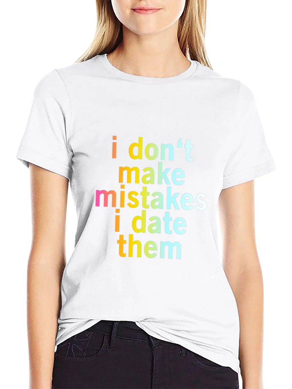 Funny Sarcastic I Dont Make Mistakes Mens Black T-Shirt
