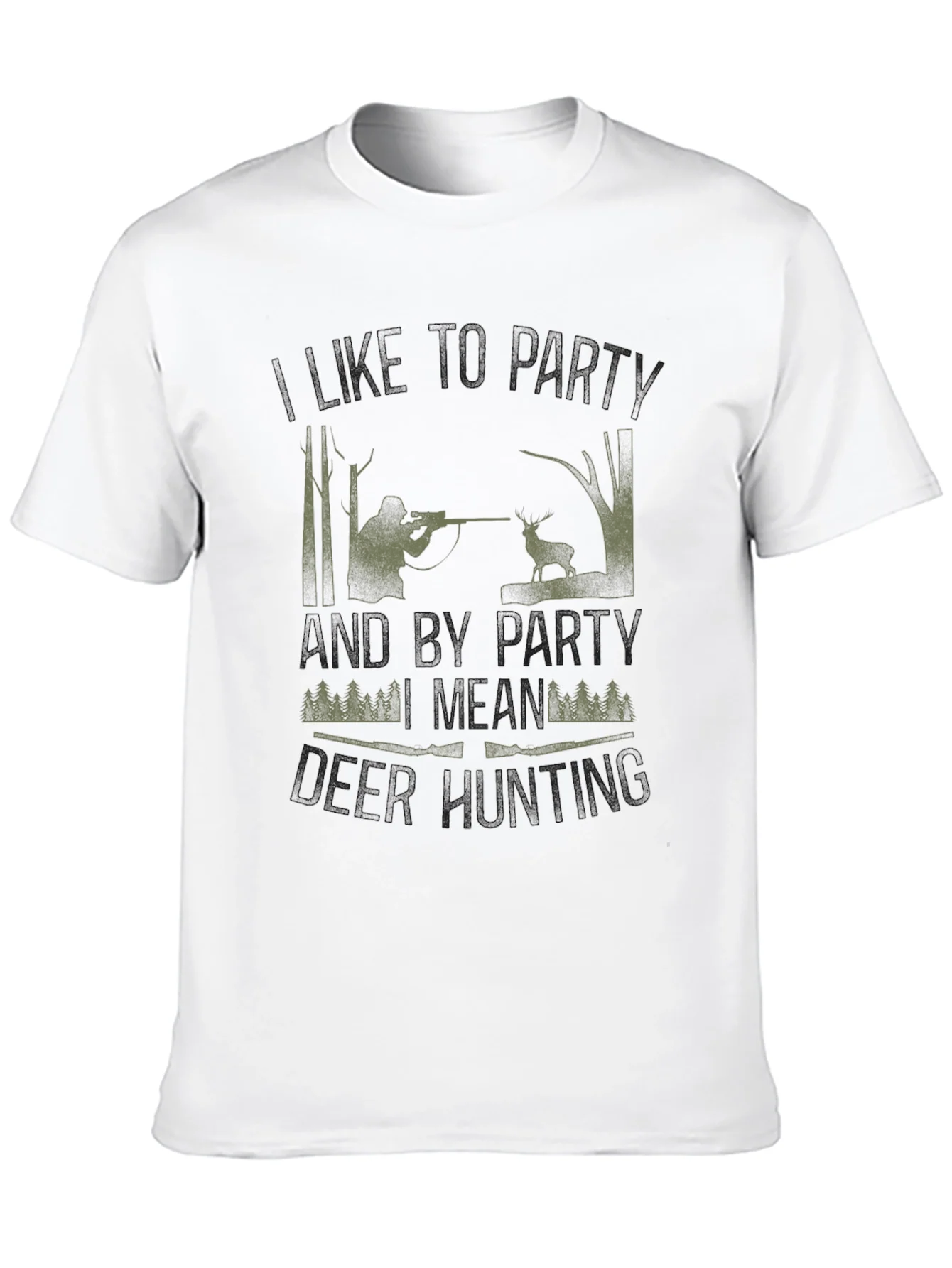 Hunting Party T-Shirt - Camo Hunter Design