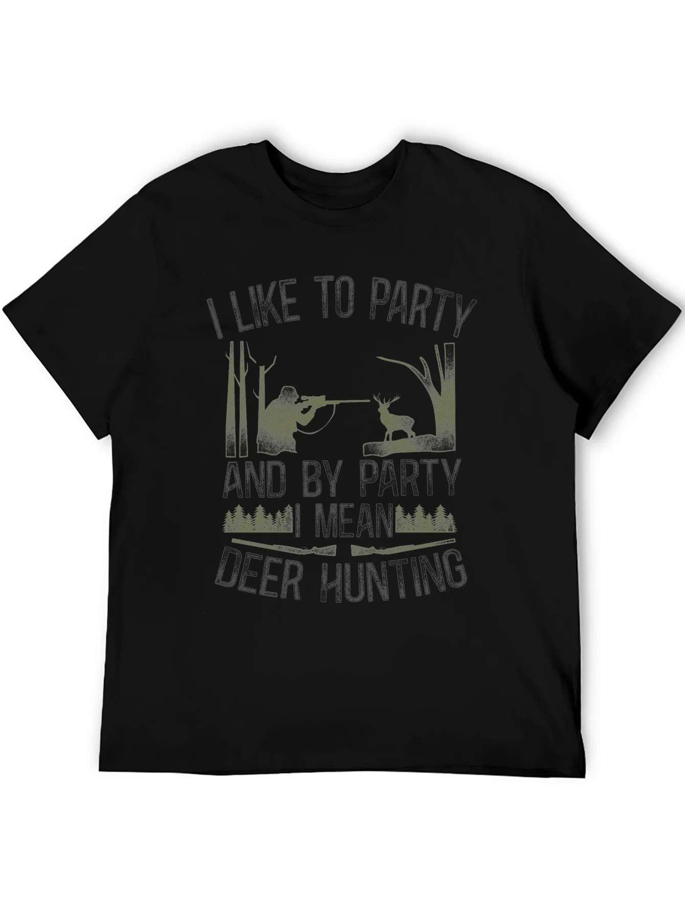 Hunting Party T-Shirt - Camo Hunter Design