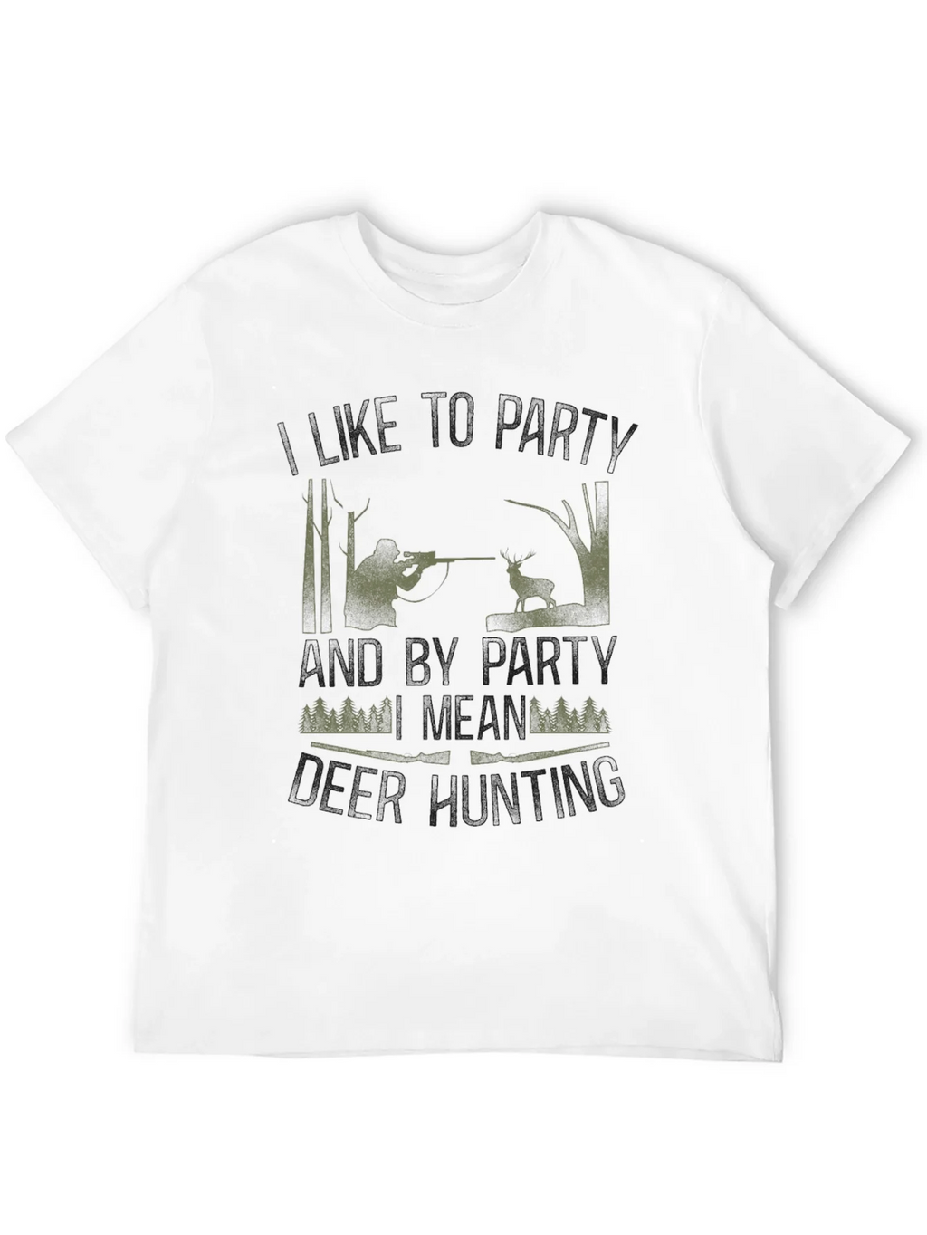 Hunting Party T-Shirt - Camo Hunter Design