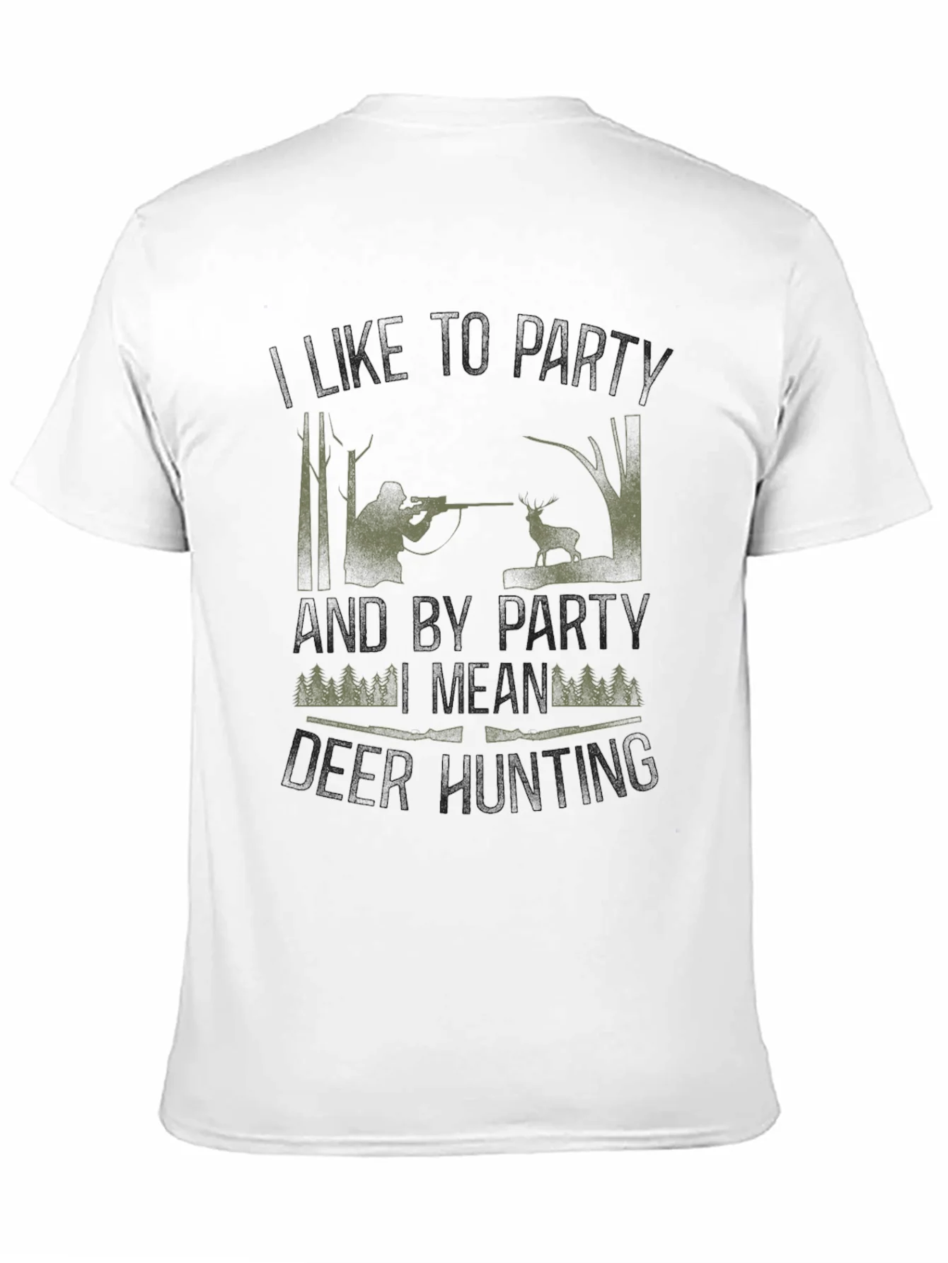 Hunting Party T-Shirt - Camo Hunter Design