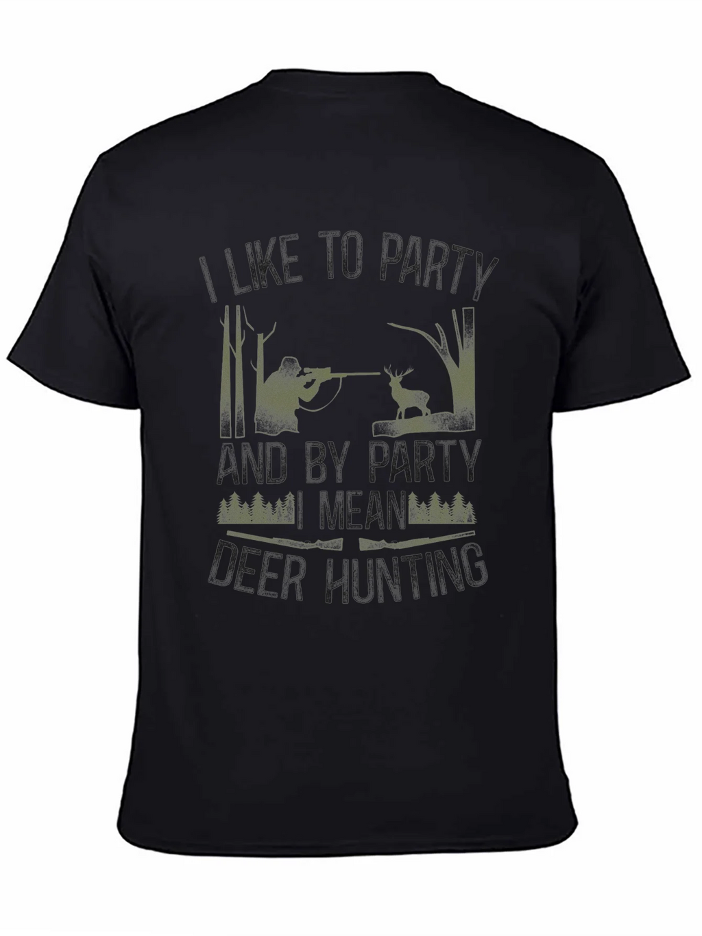 Hunting Party T-Shirt - Camo Hunter Design