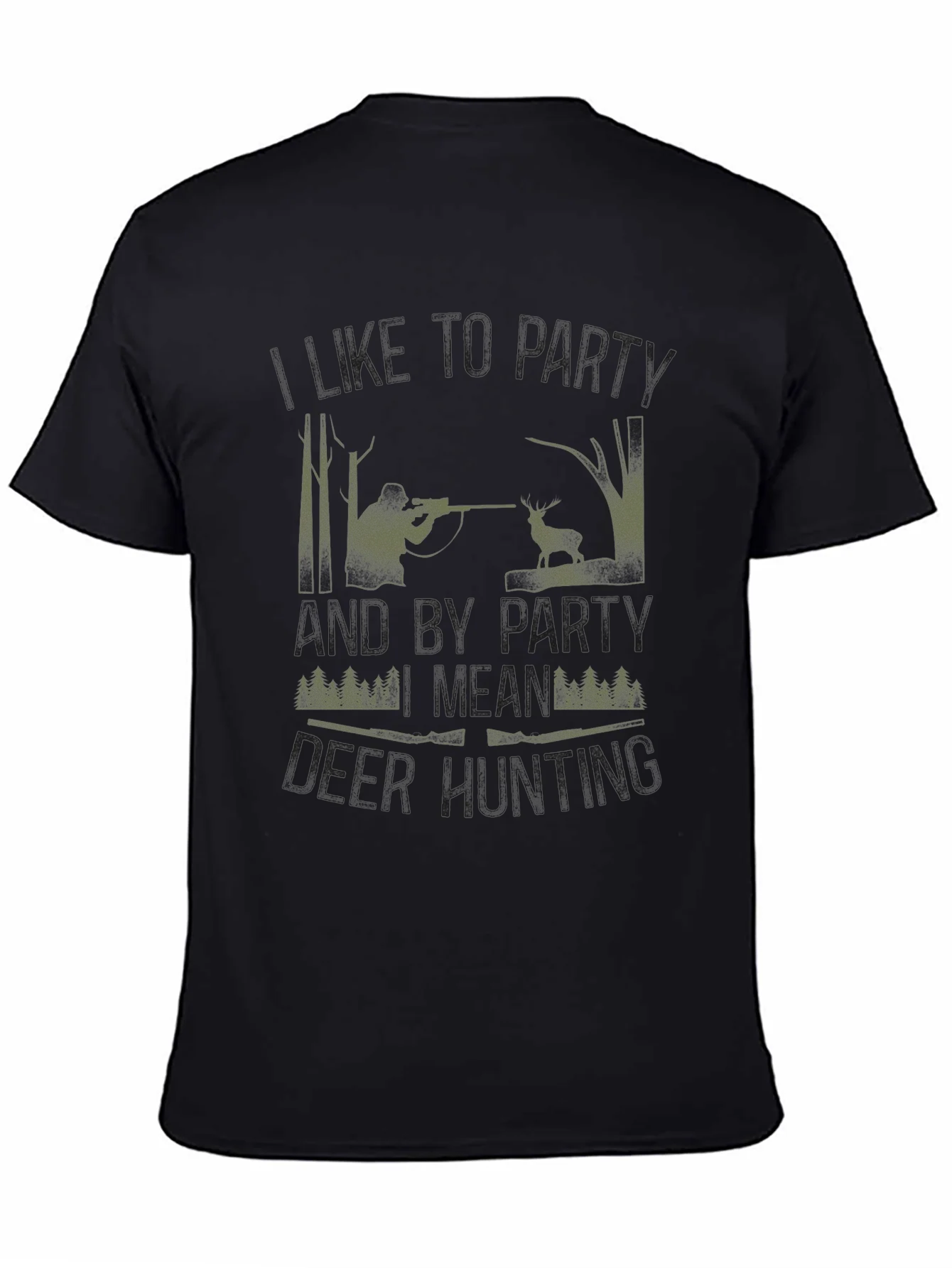 Hunting Party T-Shirt - Camo Hunter Design