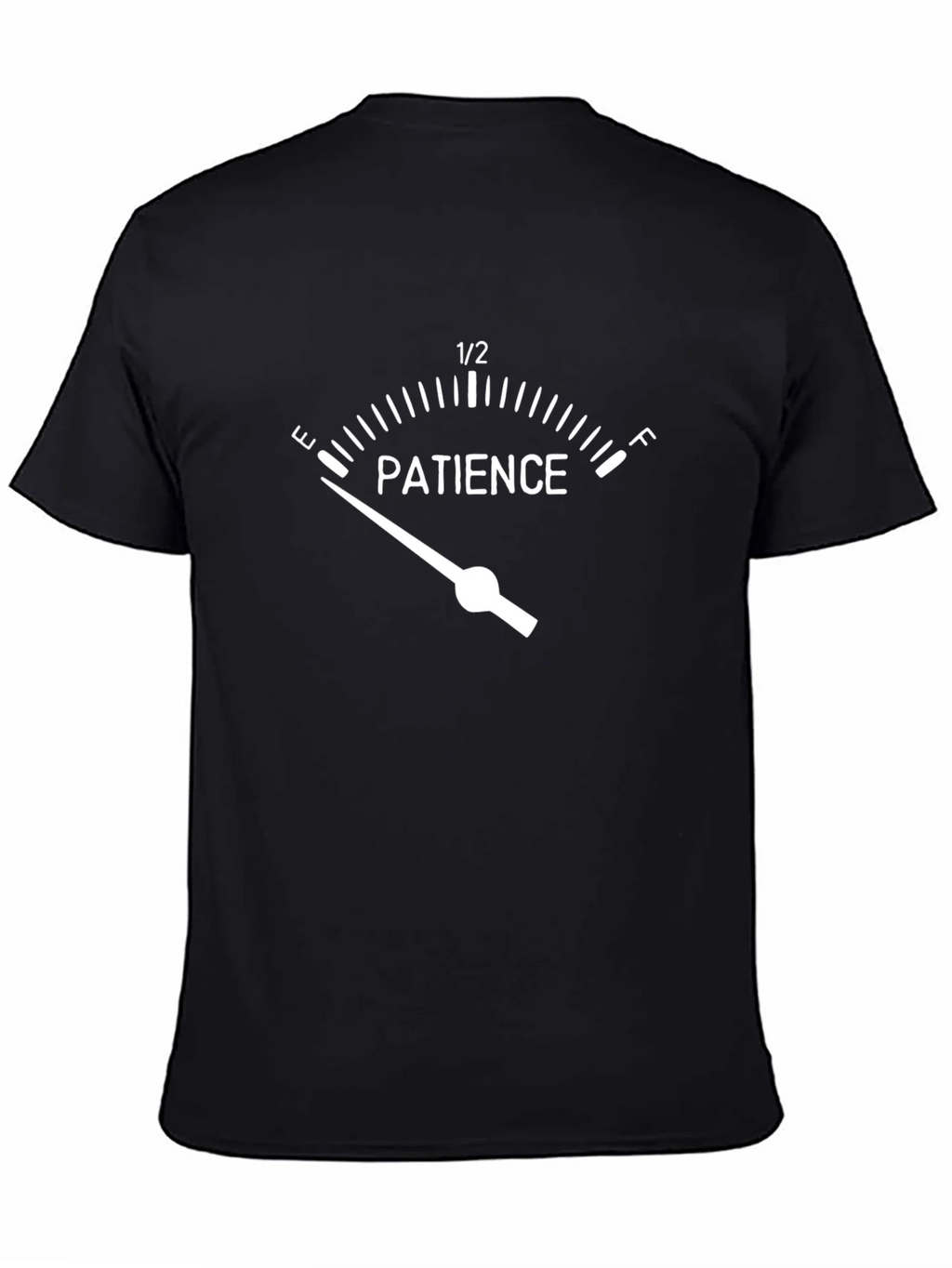Patience Meter Graphic T-Shirt - Black