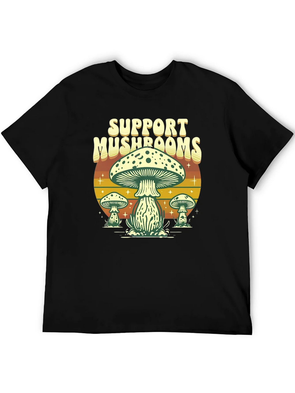 Support Mushrooms Graphic T-Shirt