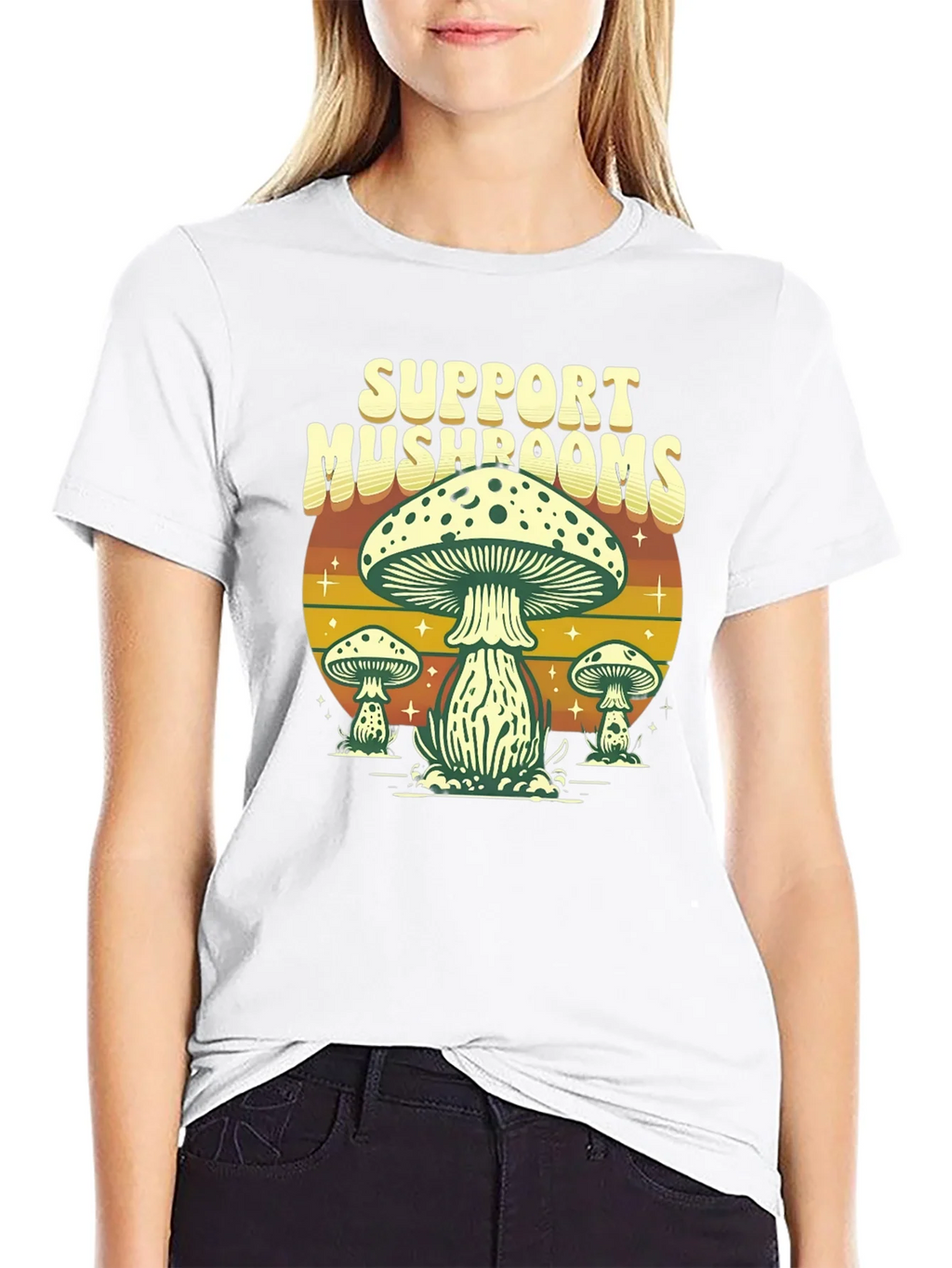Support Mushrooms Graphic T-Shirt