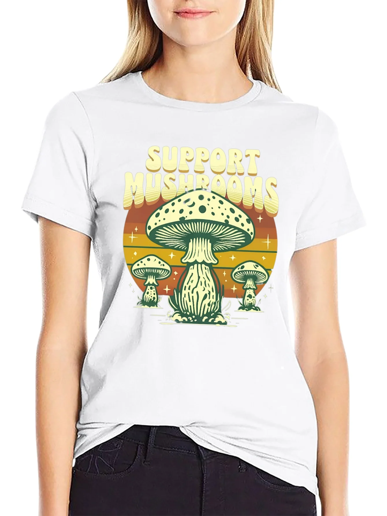 Support Mushrooms Graphic T-Shirt