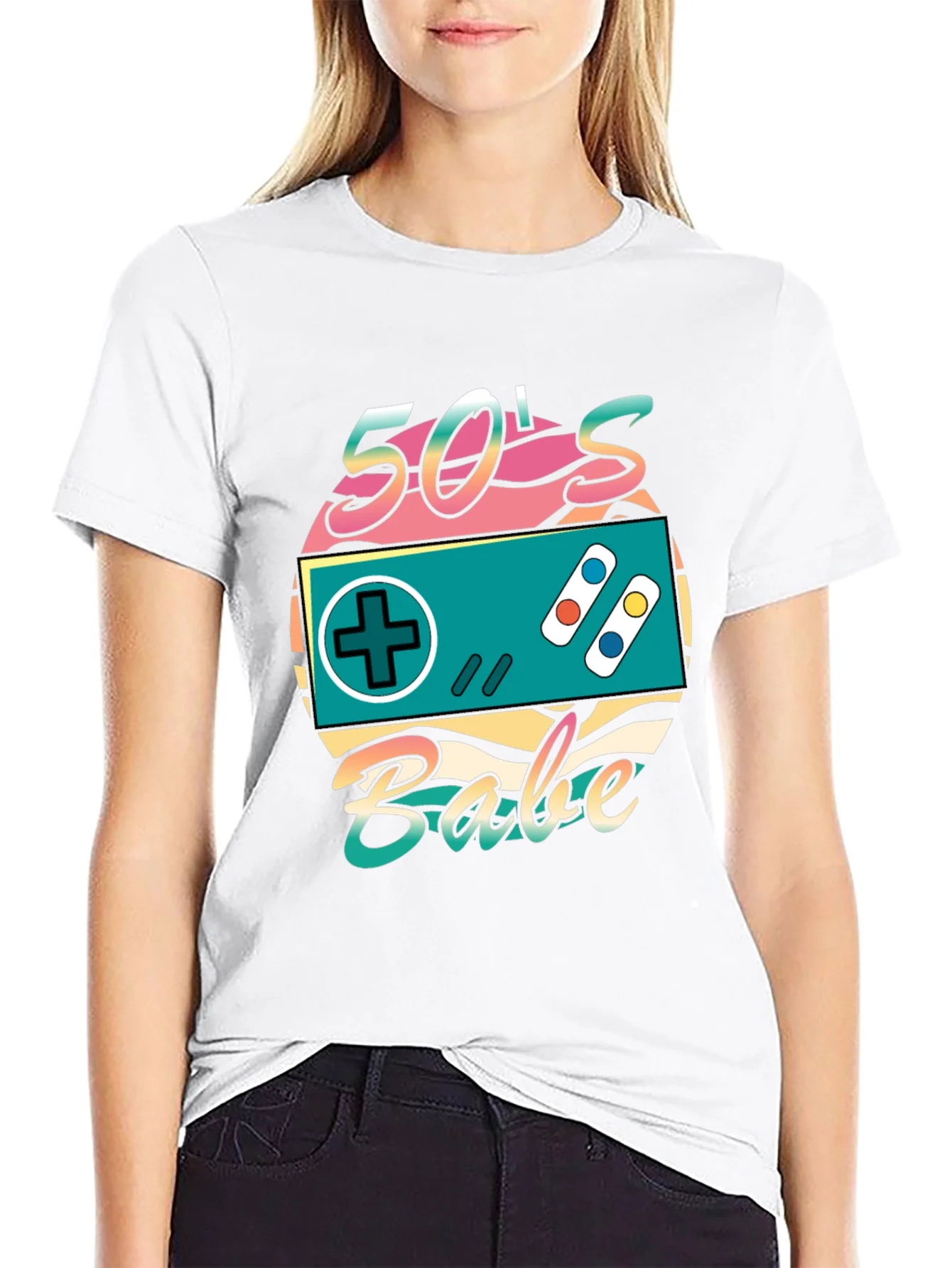 Retro 50s Babe Controller T-Shirt