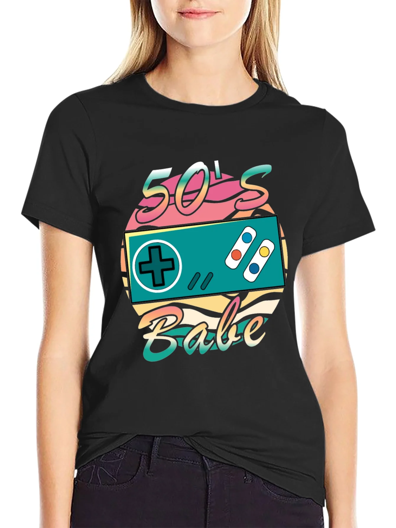Retro 50s Babe Controller T-Shirt