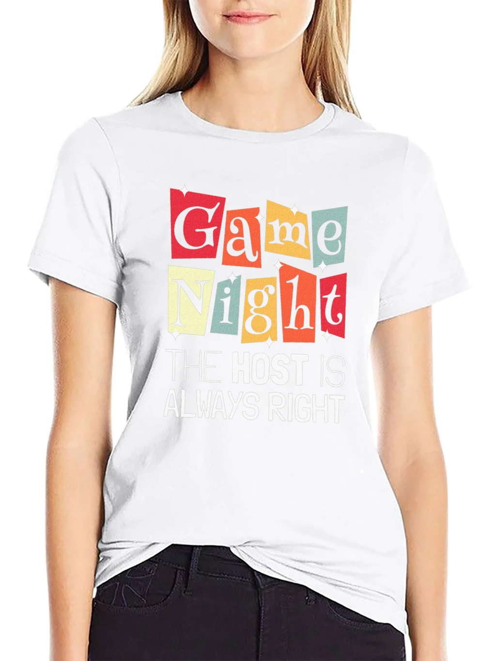 Game Night The Host Is Always Right Graphic T-Shirt