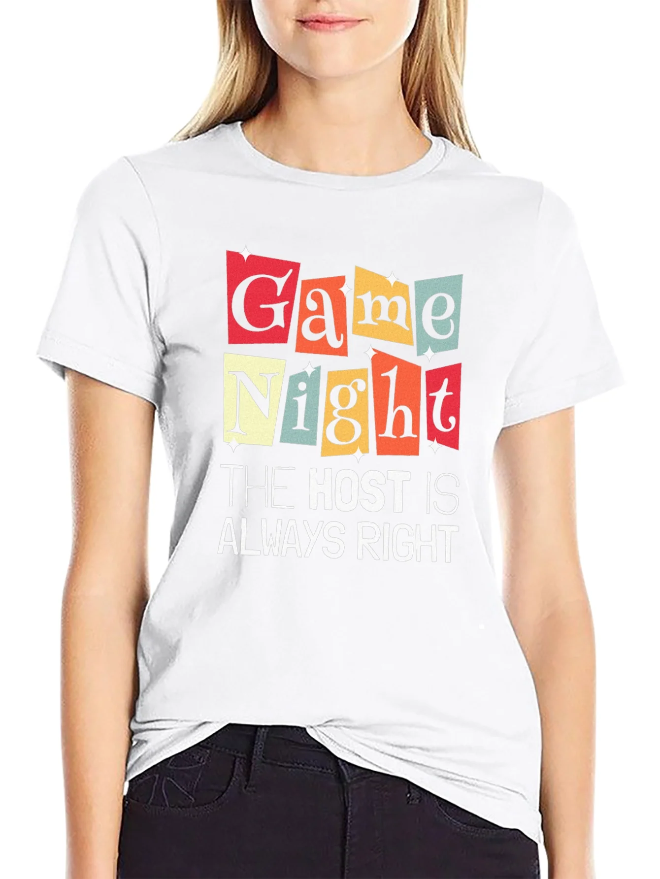 Game Night The Host Is Always Right Graphic T-Shirt