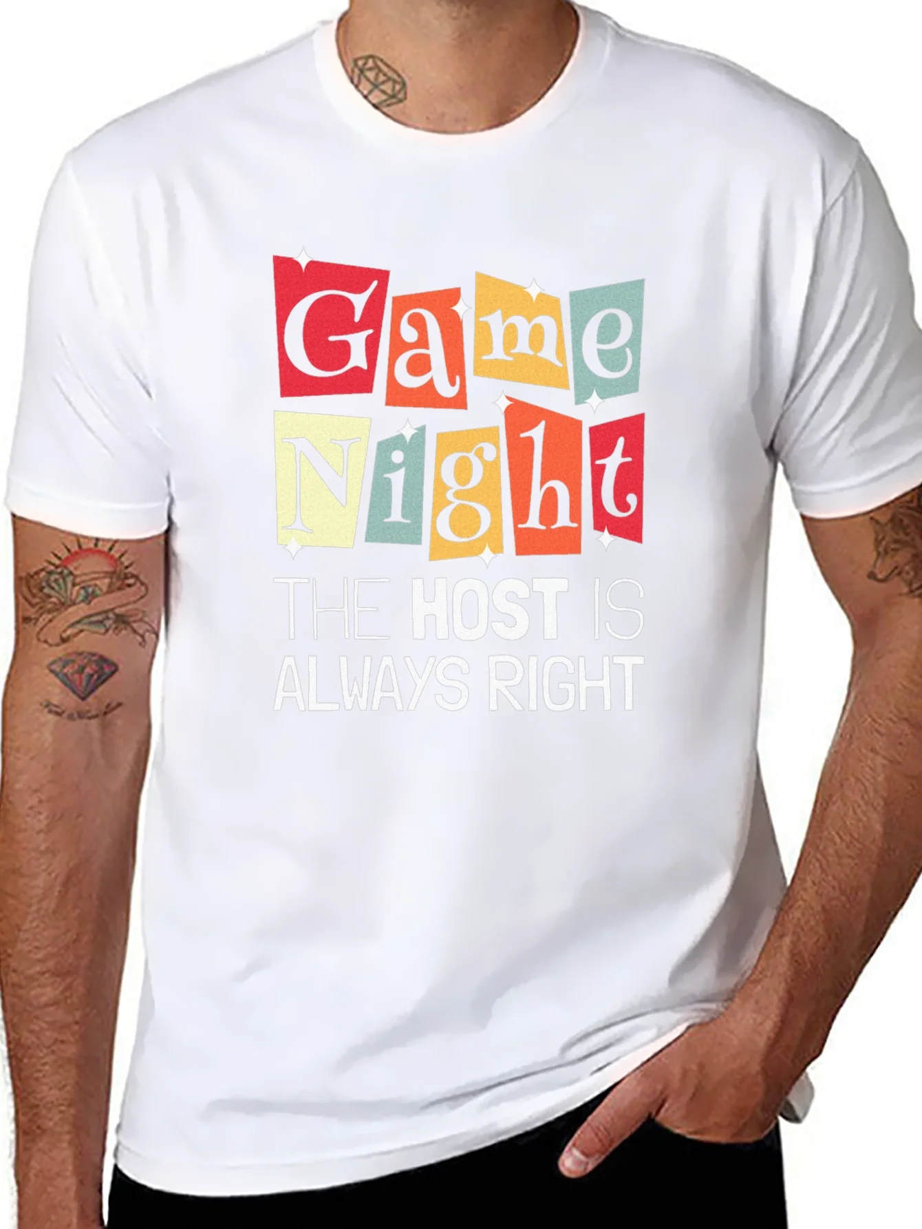 Game Night The Host Is Always Right Graphic T-Shirt