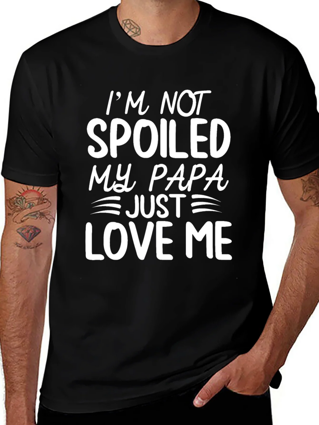 Spoiled by Papa T-Shirt - Funny Dad Love
