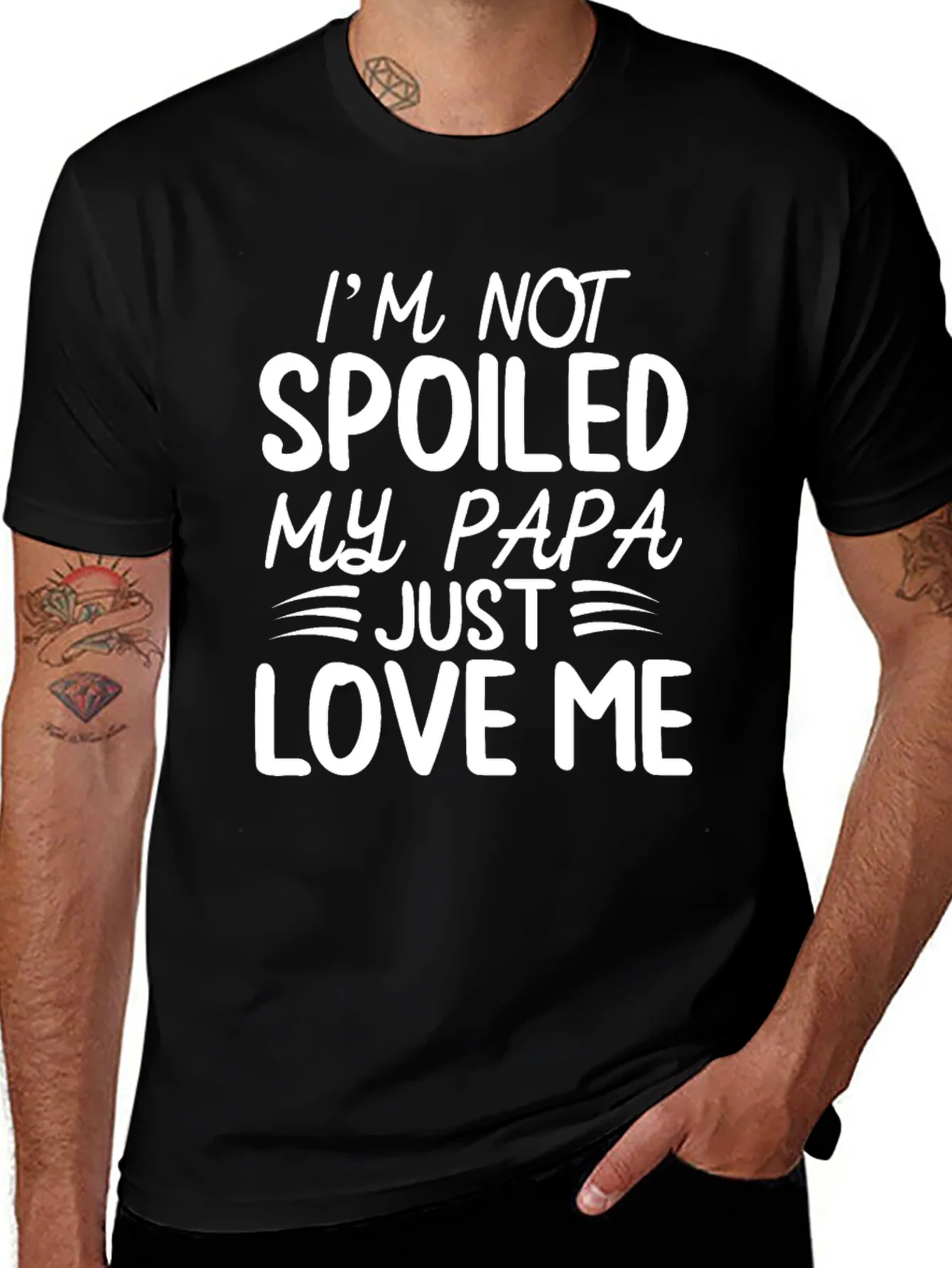 Spoiled by Papa T-Shirt - Funny Dad Love