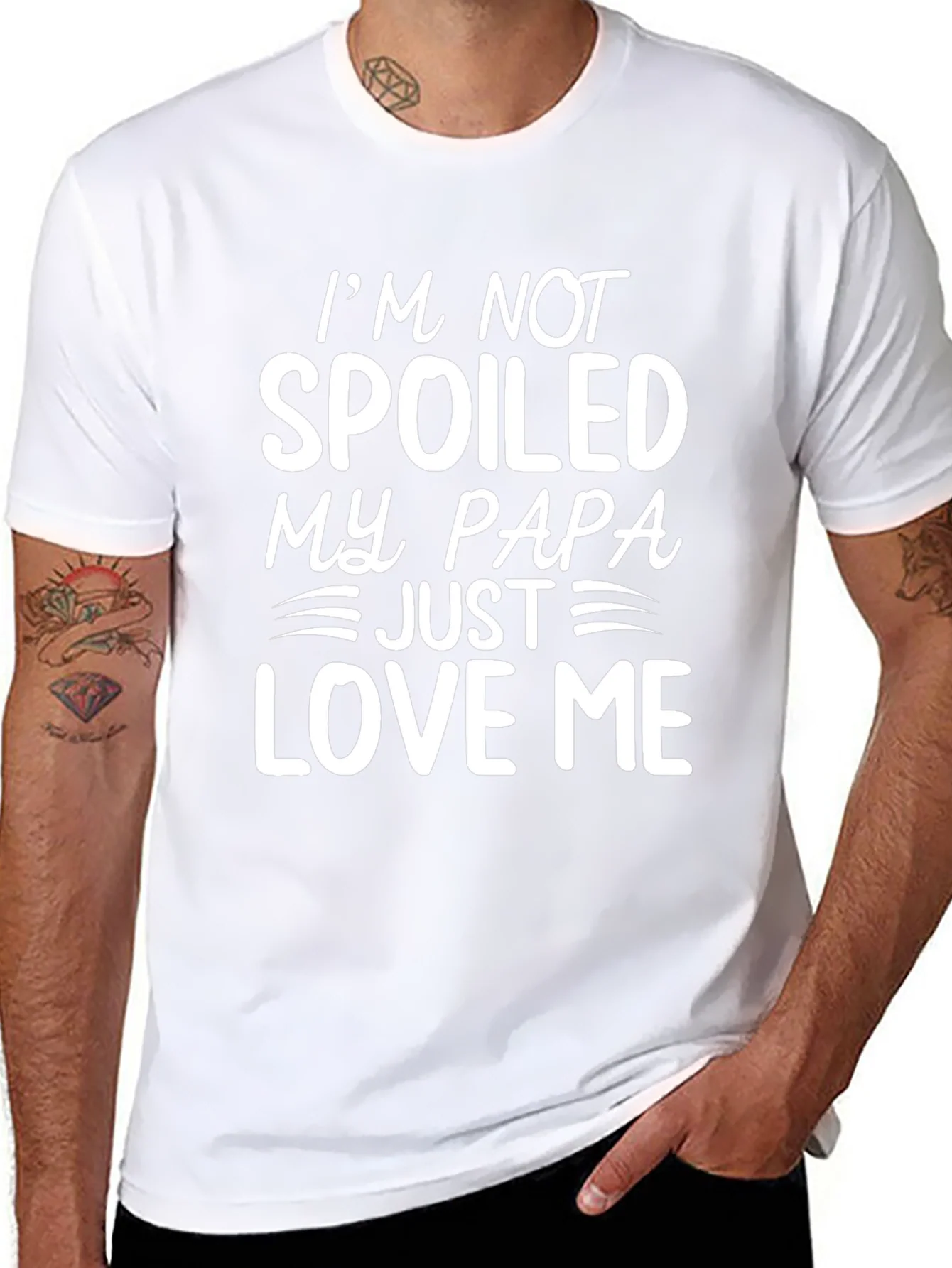 Spoiled by Papa T-Shirt - Funny Dad Love