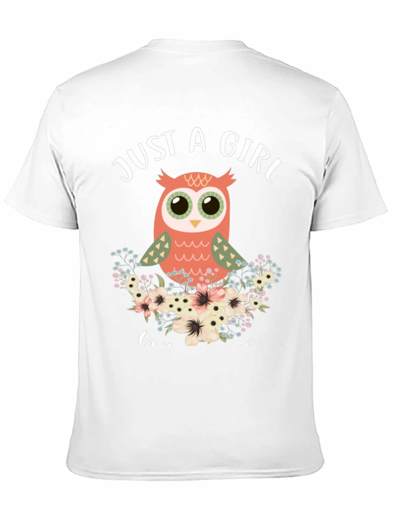 Just a Girl Who Loves Owls Graphic T-Shirt