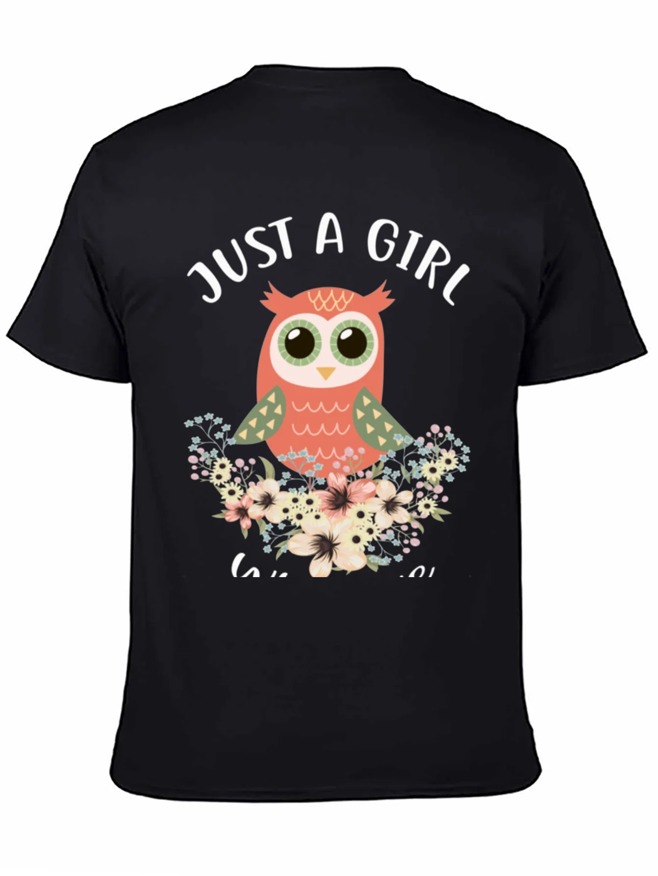 Just a Girl Who Loves Owls Graphic T-Shirt