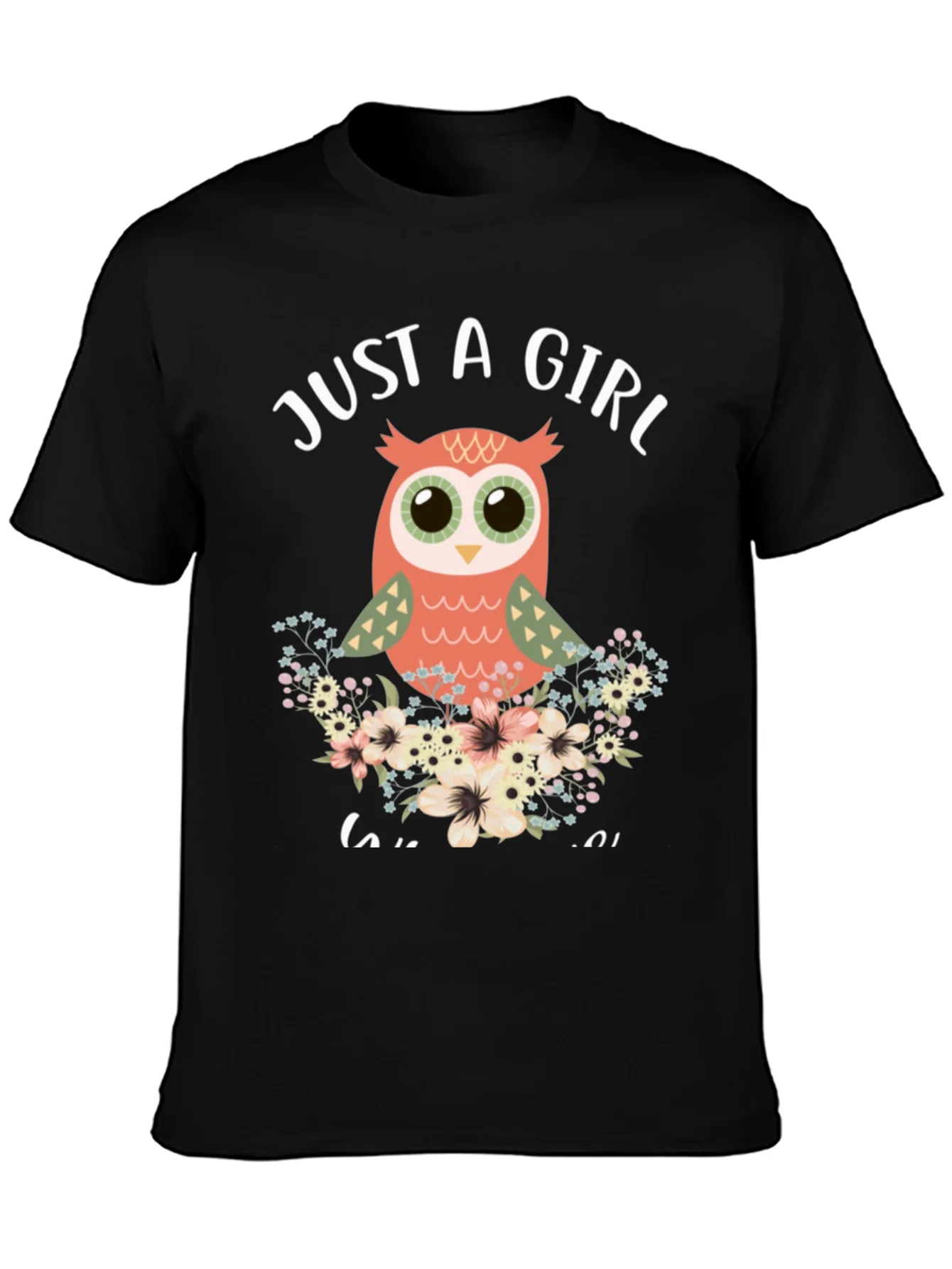 Just a Girl Who Loves Owls Graphic T-Shirt