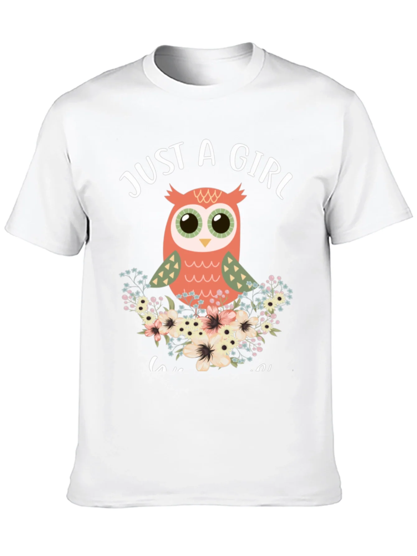 Just a Girl Who Loves Owls Graphic T-Shirt