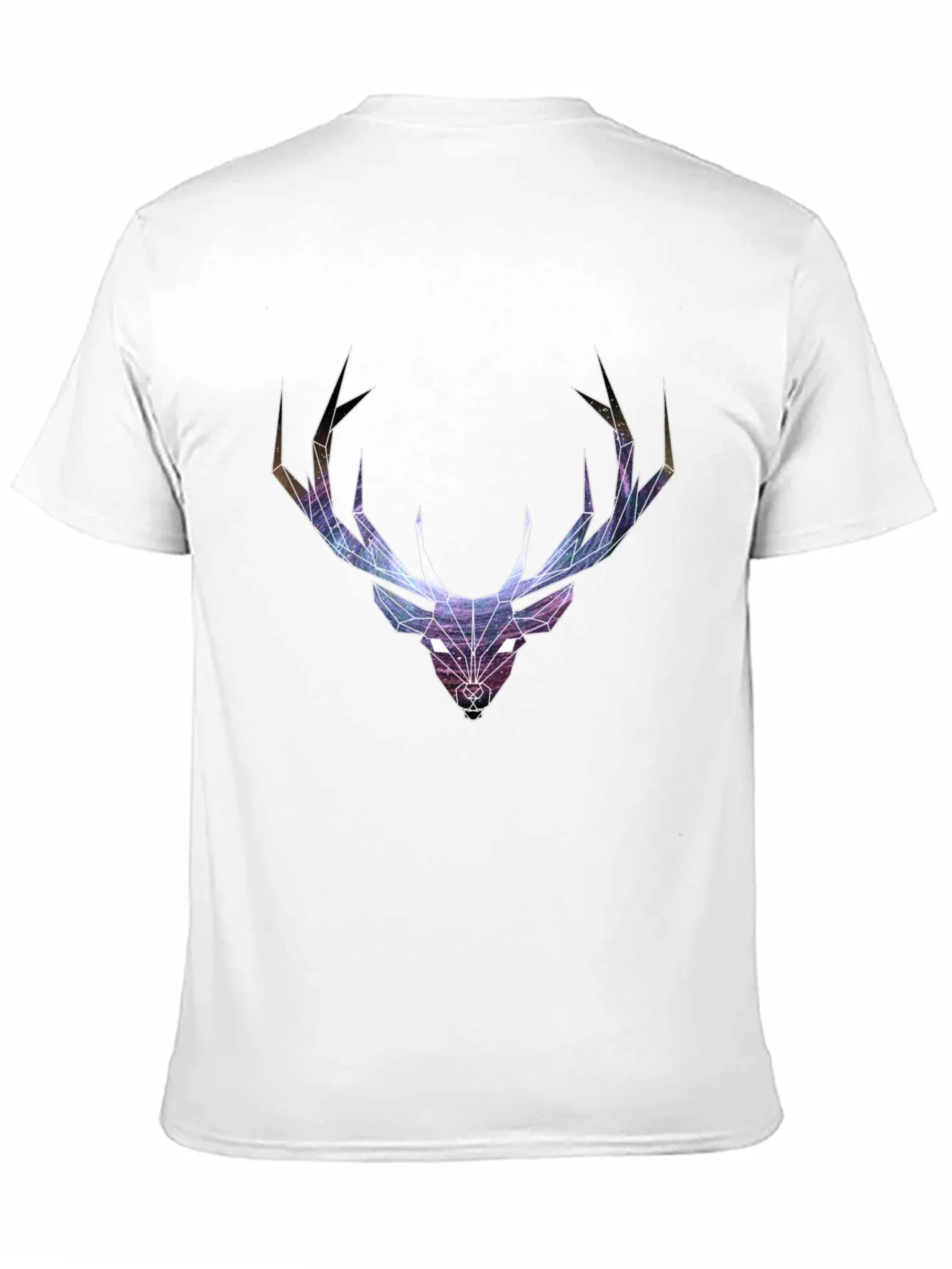 Geometric Deer Head Graphic T-Shirt