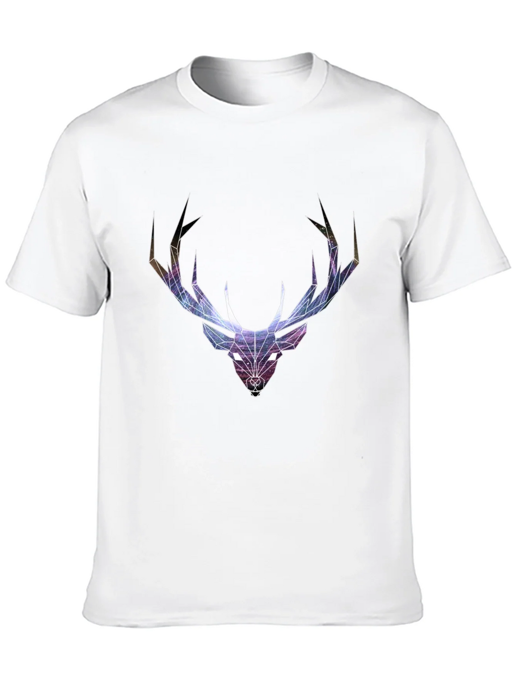 Geometric Deer Head Graphic T-Shirt