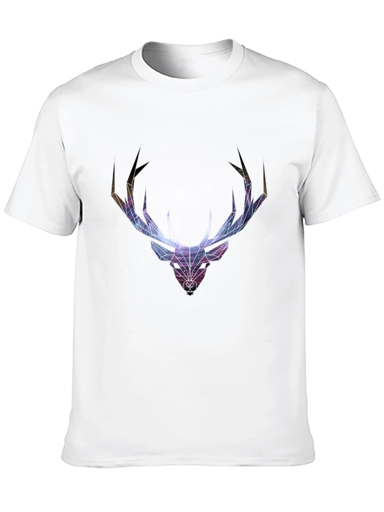 Geometric Deer Head Graphic T-Shirt