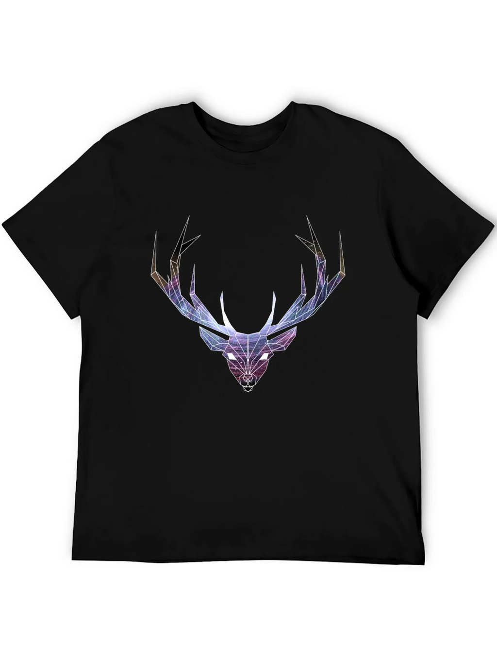 Geometric Deer Head Graphic T-Shirt