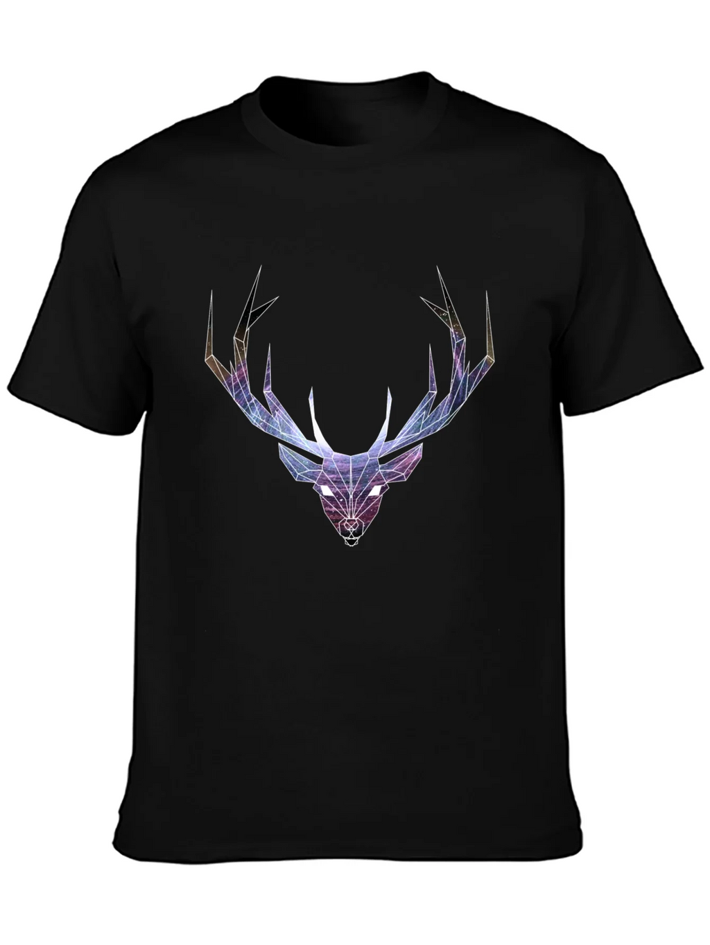 Geometric Deer Head Graphic T-Shirt