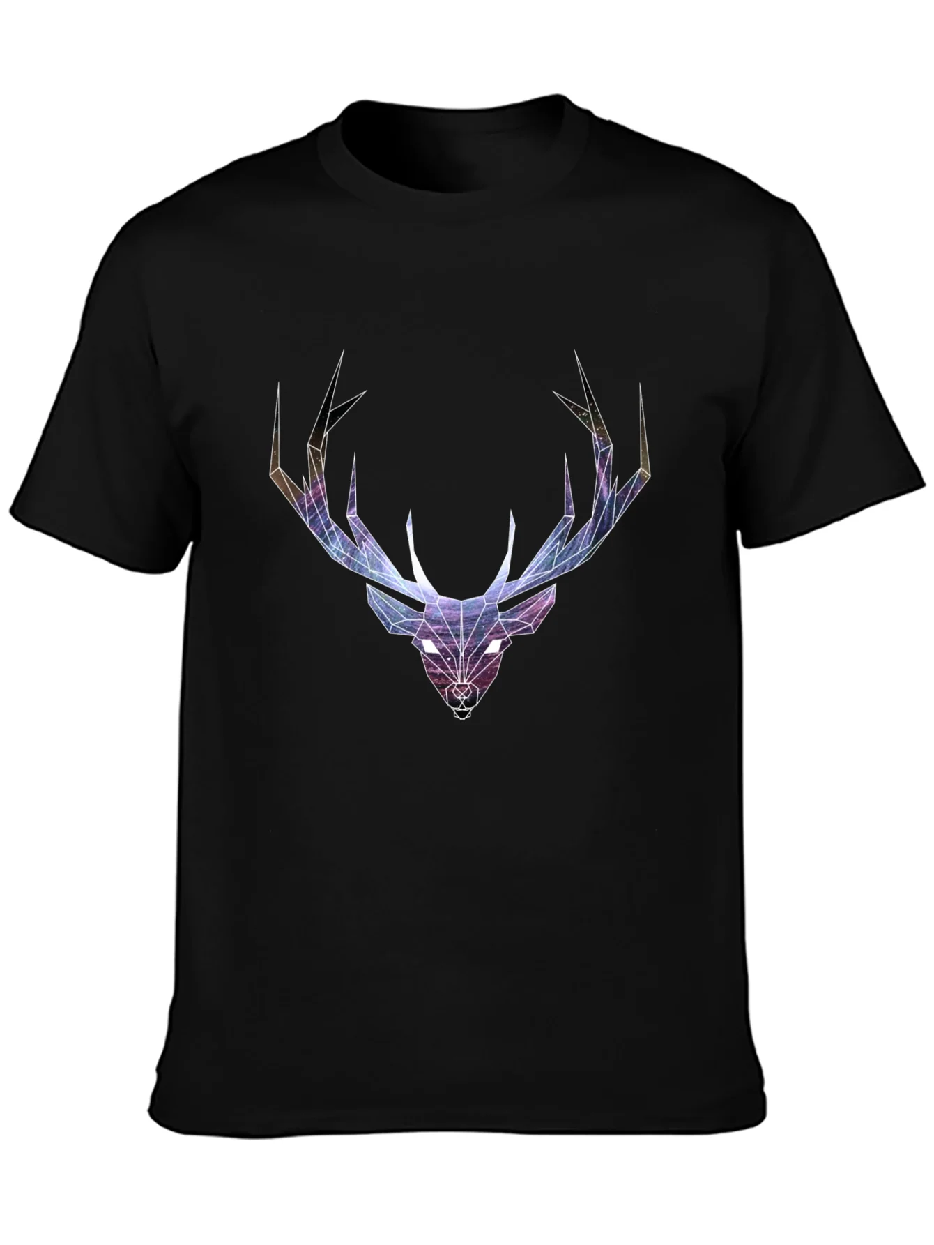 Geometric Deer Head Graphic T-Shirt
