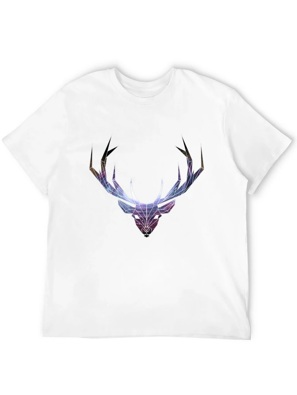 Geometric Deer Head Graphic T-Shirt