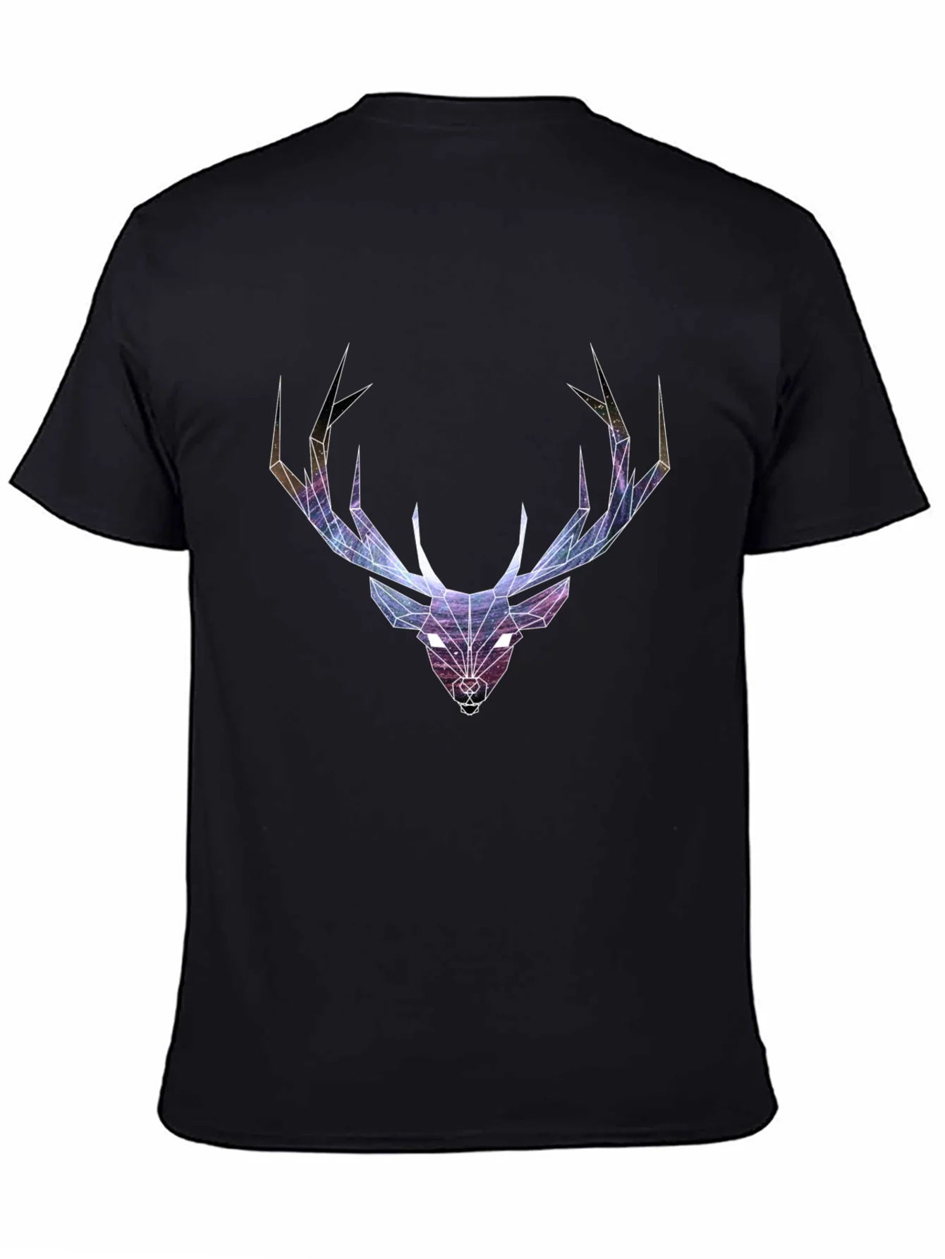 Geometric Deer Head Graphic T-Shirt