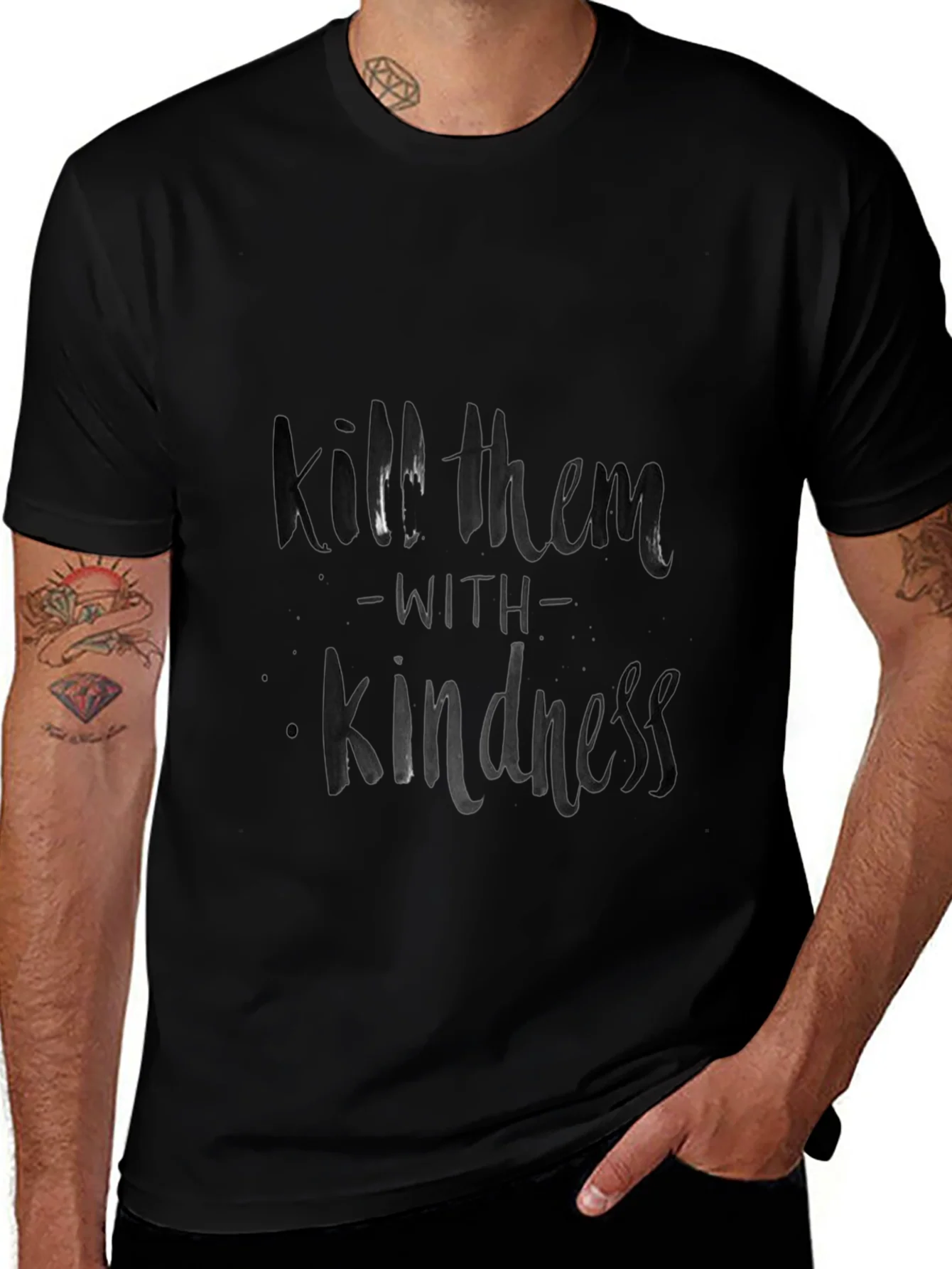 Kill Them with Kindness Black T-Shirt