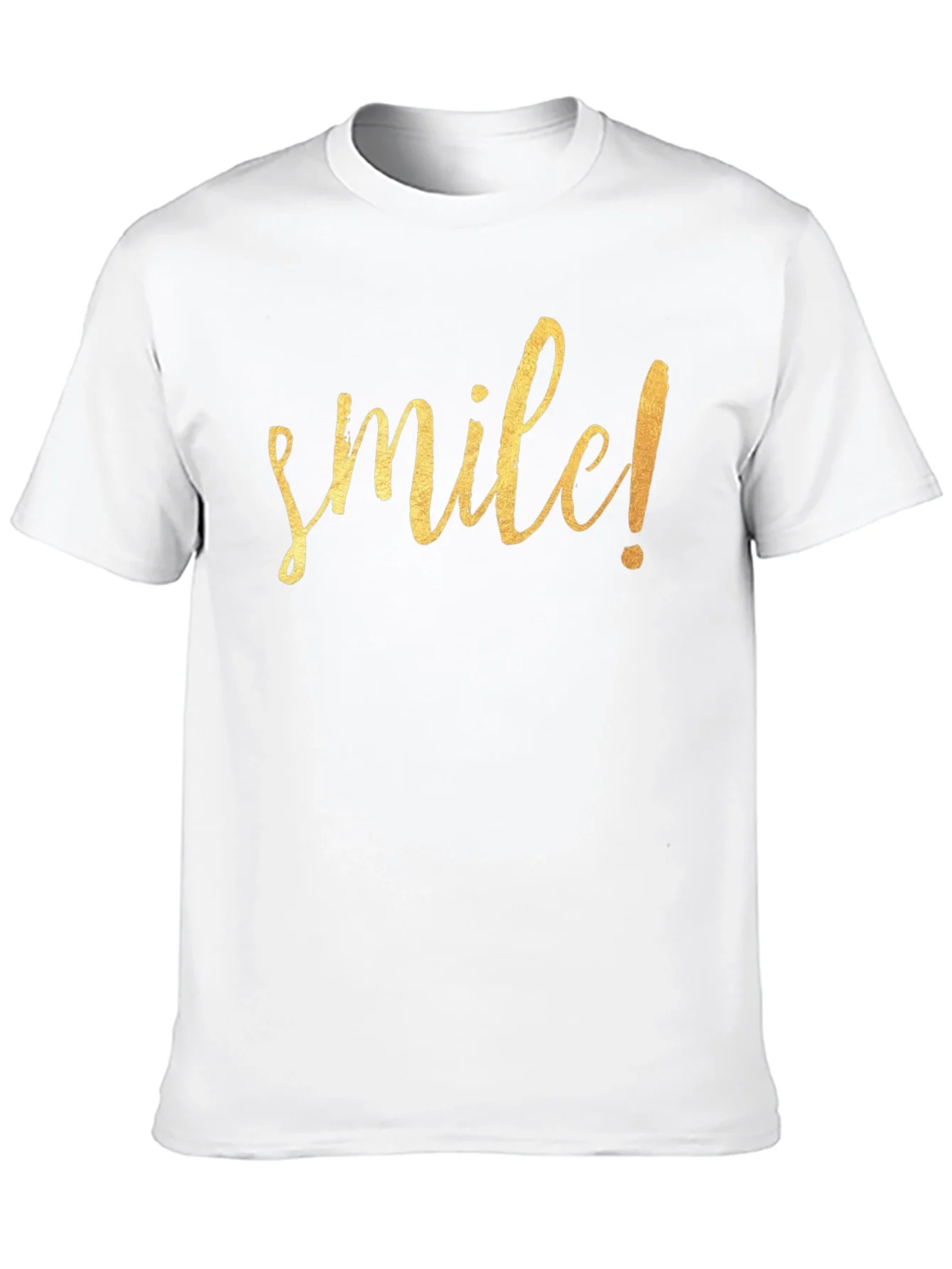 Smile! Graphic Tee - Soft Cotton Casual T-Shirt