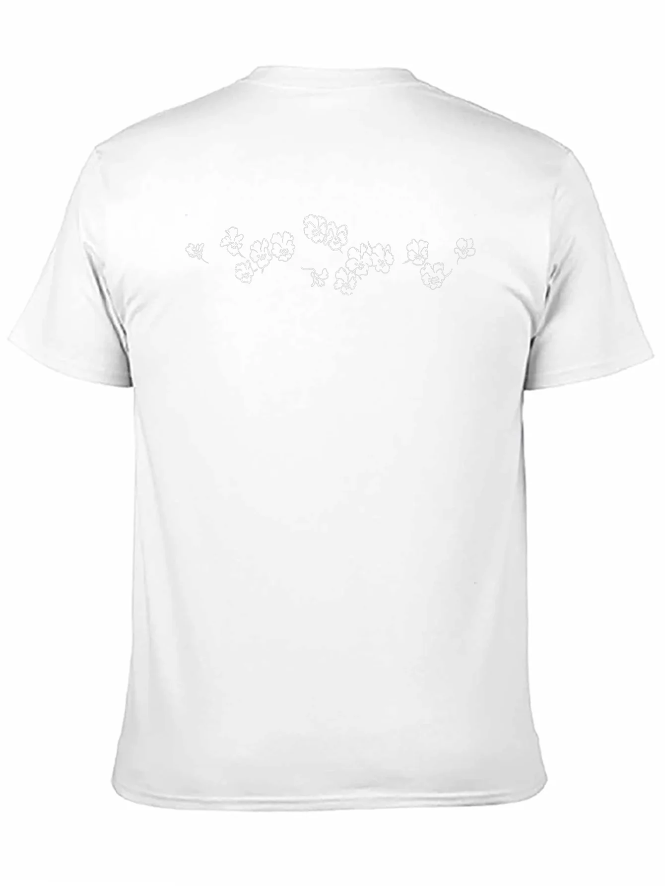 Black Floral Print T-Shirt - Casual Wear