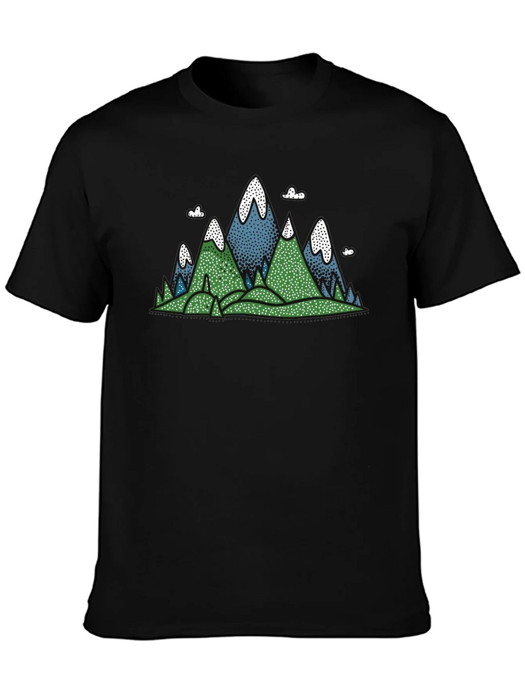 Mountain Graphic Black T-Shirt