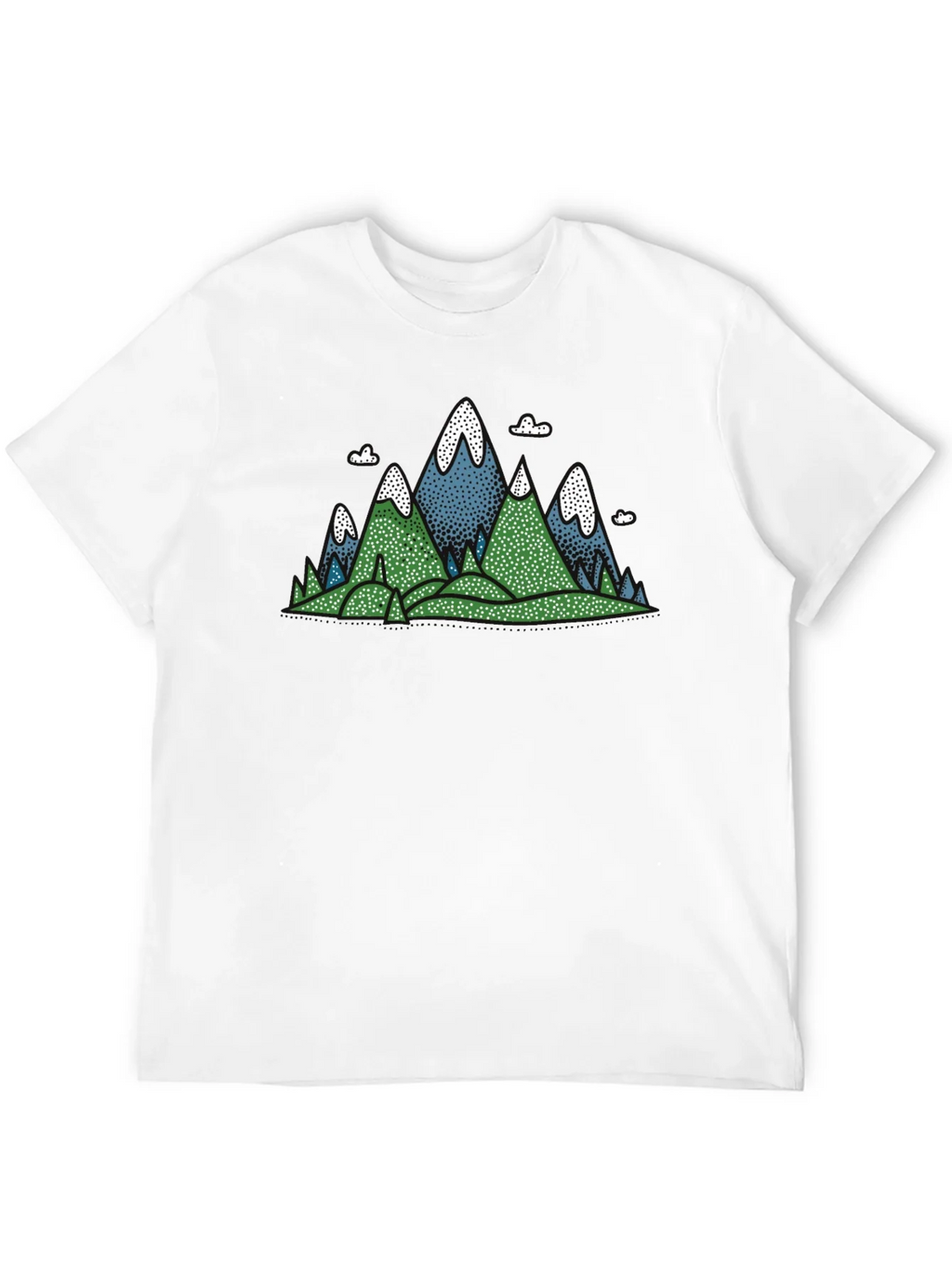 Mountain Graphic Black T-Shirt