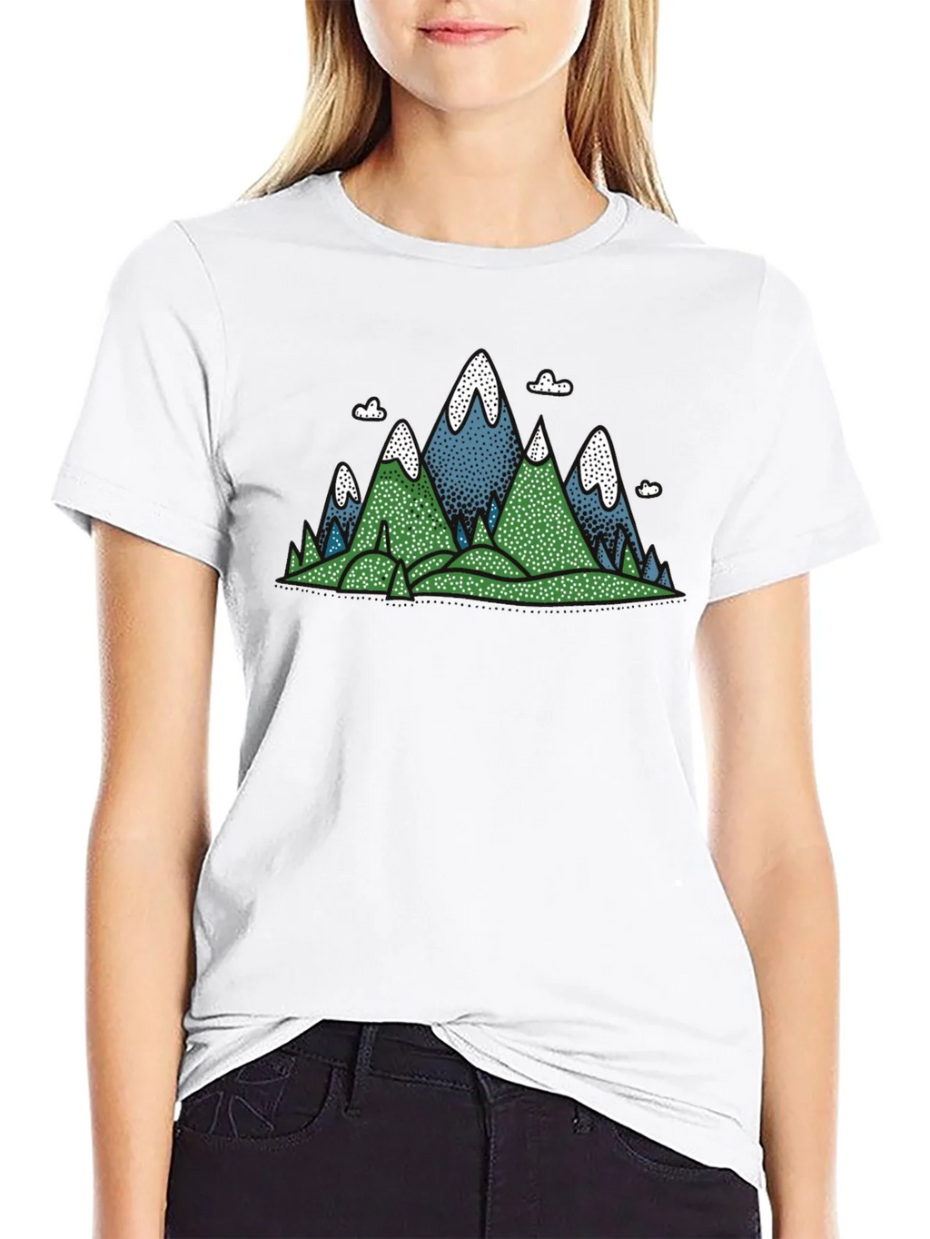 Mountain Graphic Black T-Shirt