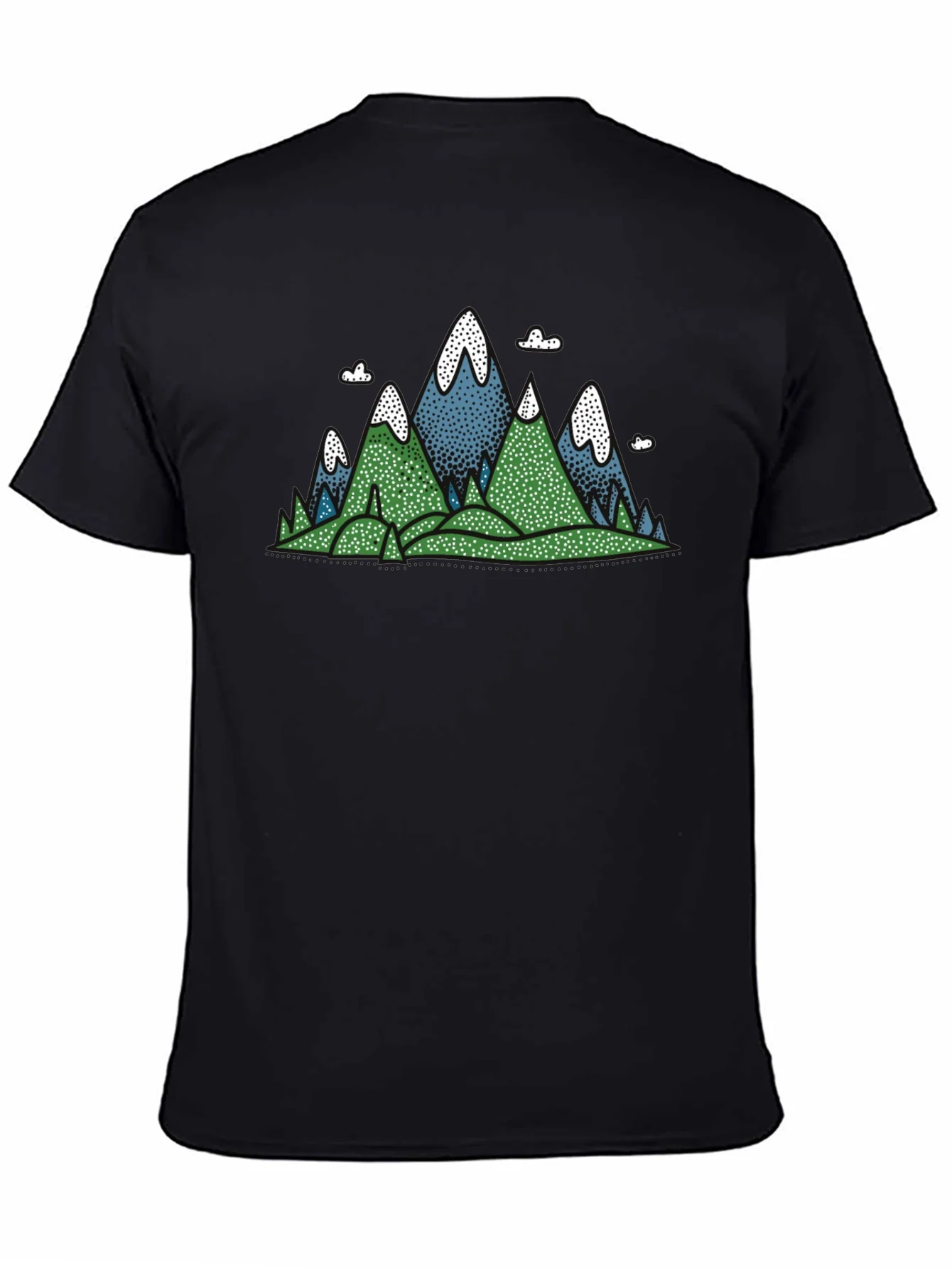 Mountain Graphic Black T-Shirt