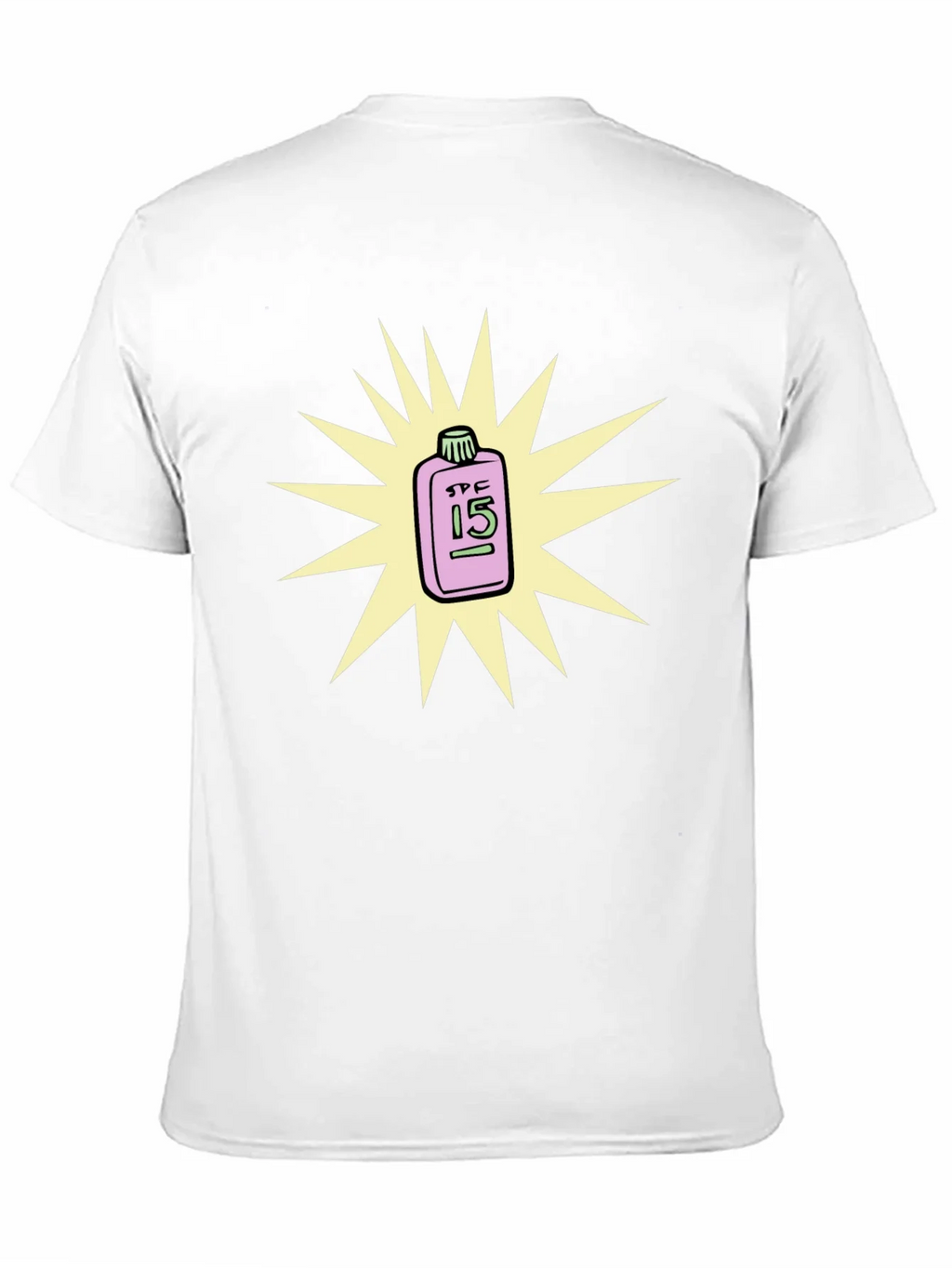 SPF 15 Sunscreen T-Shirt - Black Crew Neck