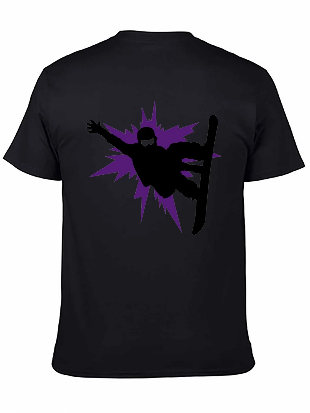 Snowboarder Graphic Tee - Black