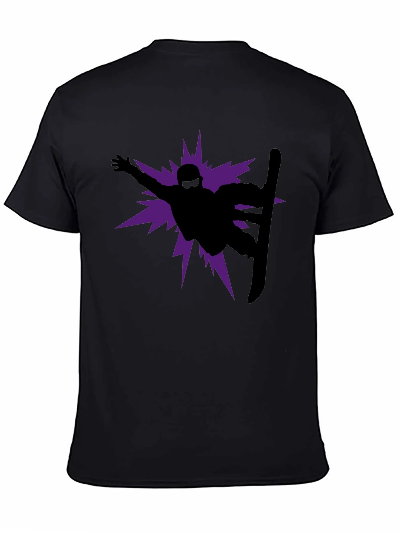 Snowboarder Graphic Tee - Black