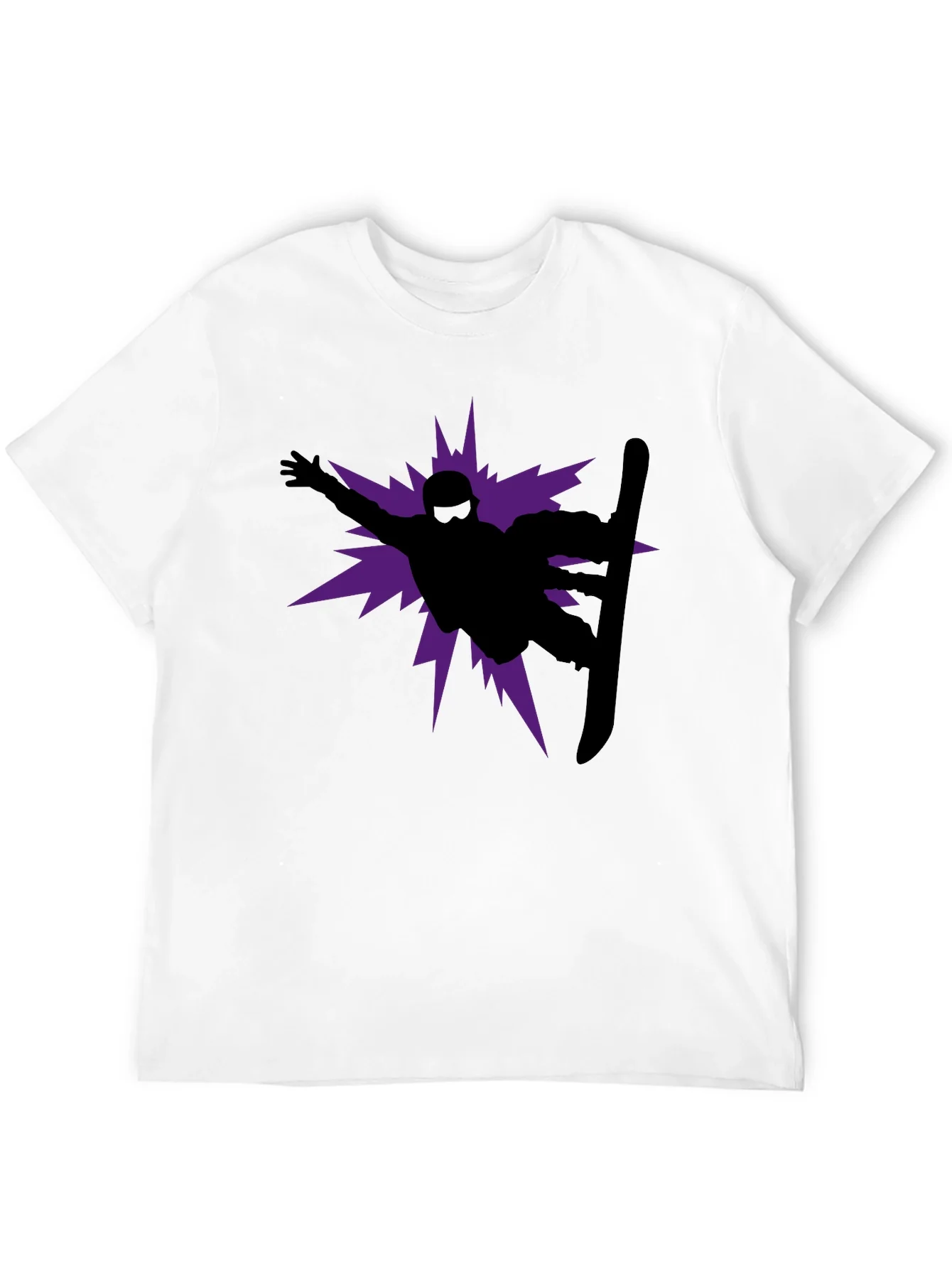 Snowboarder Graphic Tee - Black