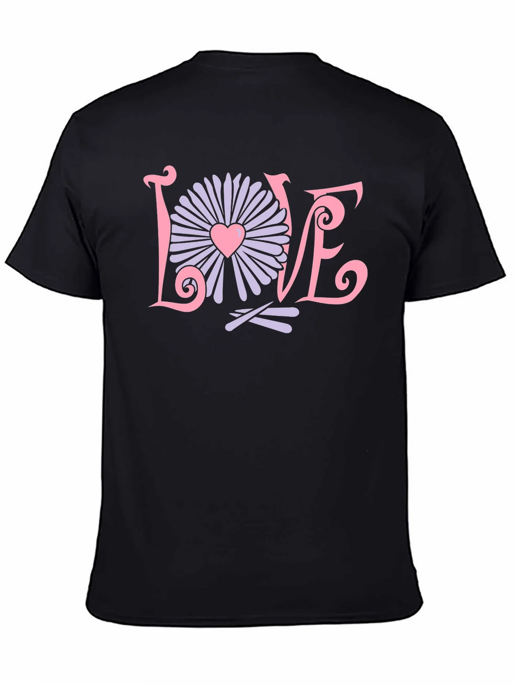 Love Flower Graphic T-Shirt - Trendy Design