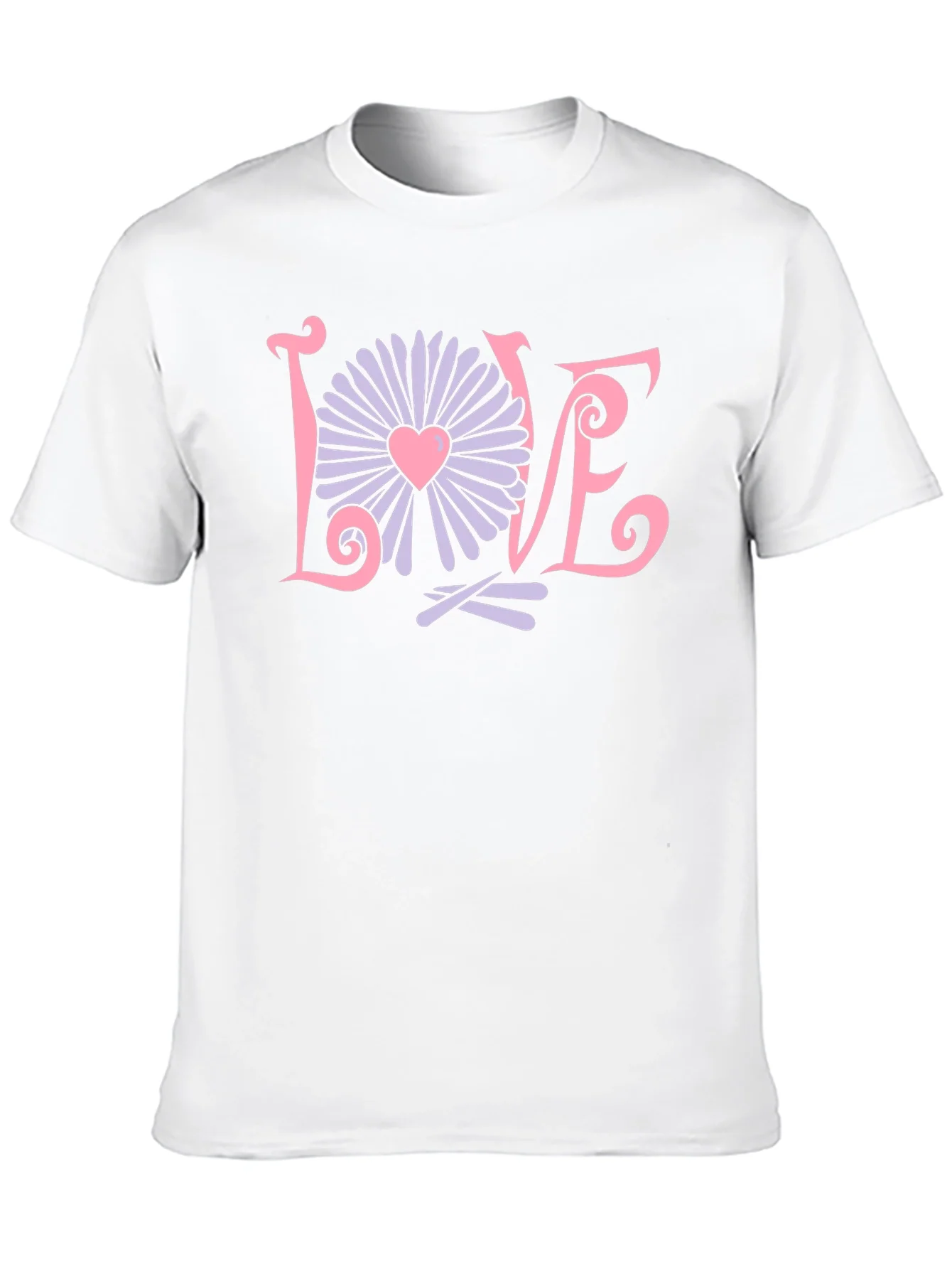 Love Flower Graphic T-Shirt - Trendy Design