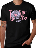 Love Flower Graphic T-Shirt - Trendy Design