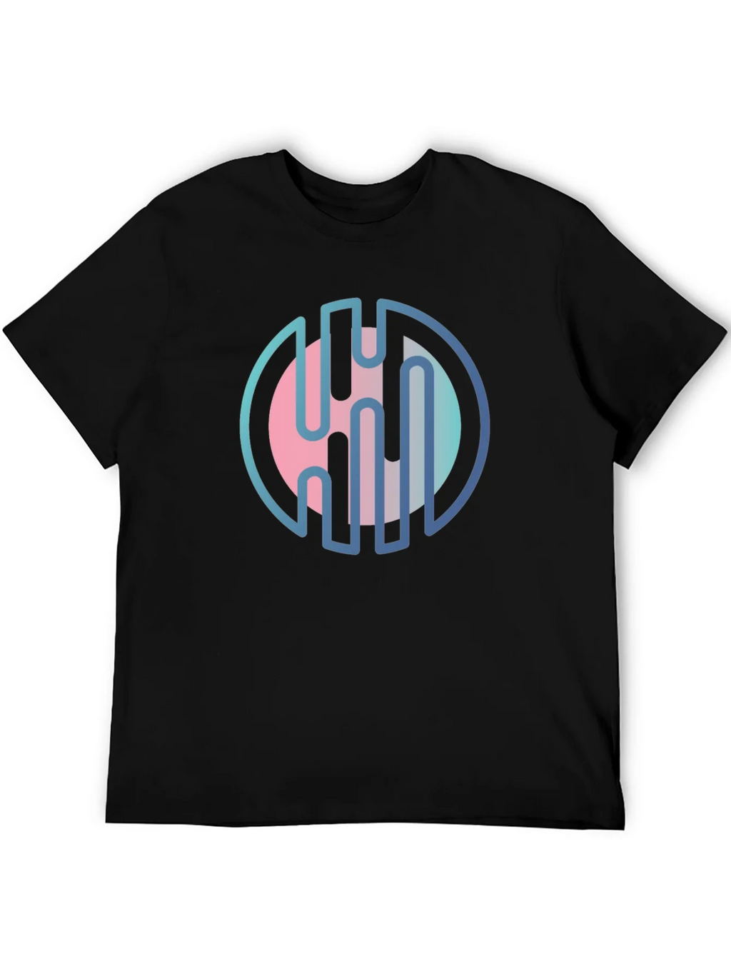 Abstract Circle Graphic Tee - Modern Design