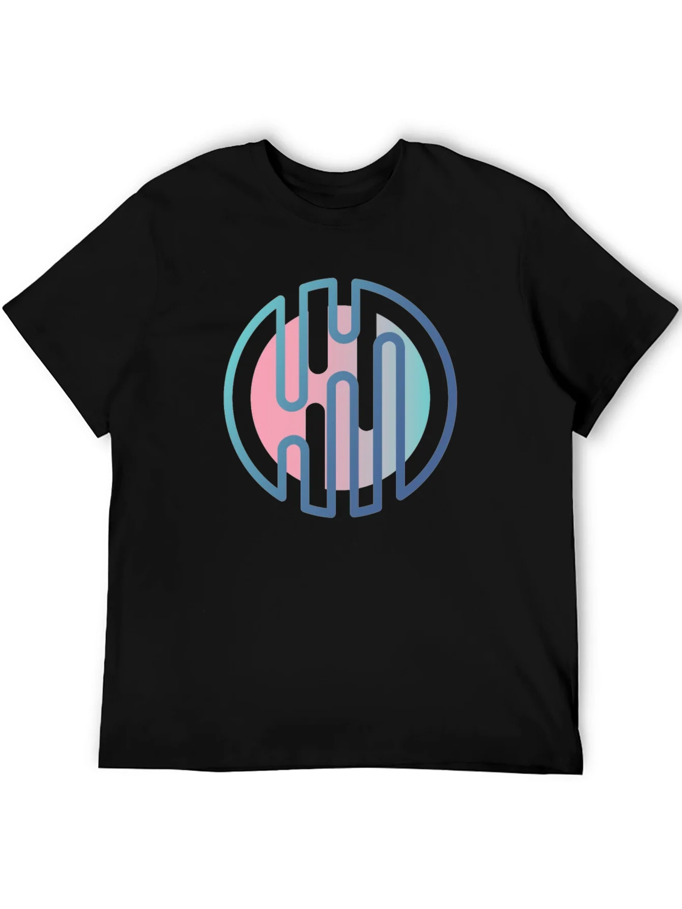 Abstract Circle Graphic Tee - Modern Design