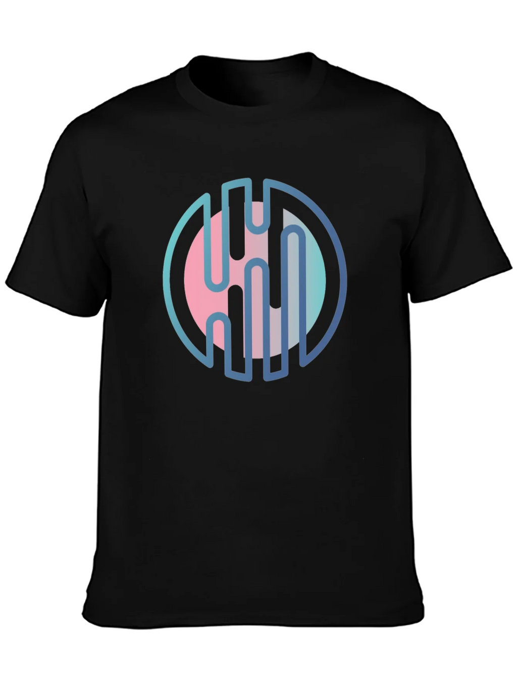Abstract Circle Graphic Tee - Modern Design