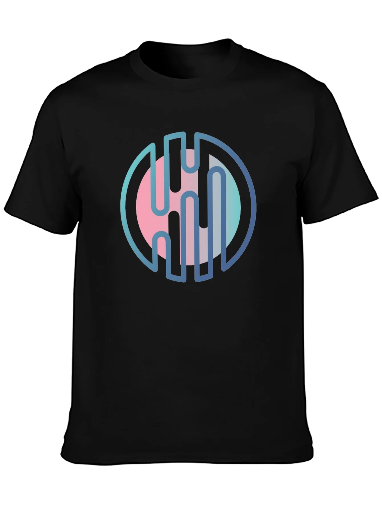 Abstract Circle Graphic Tee - Modern Design